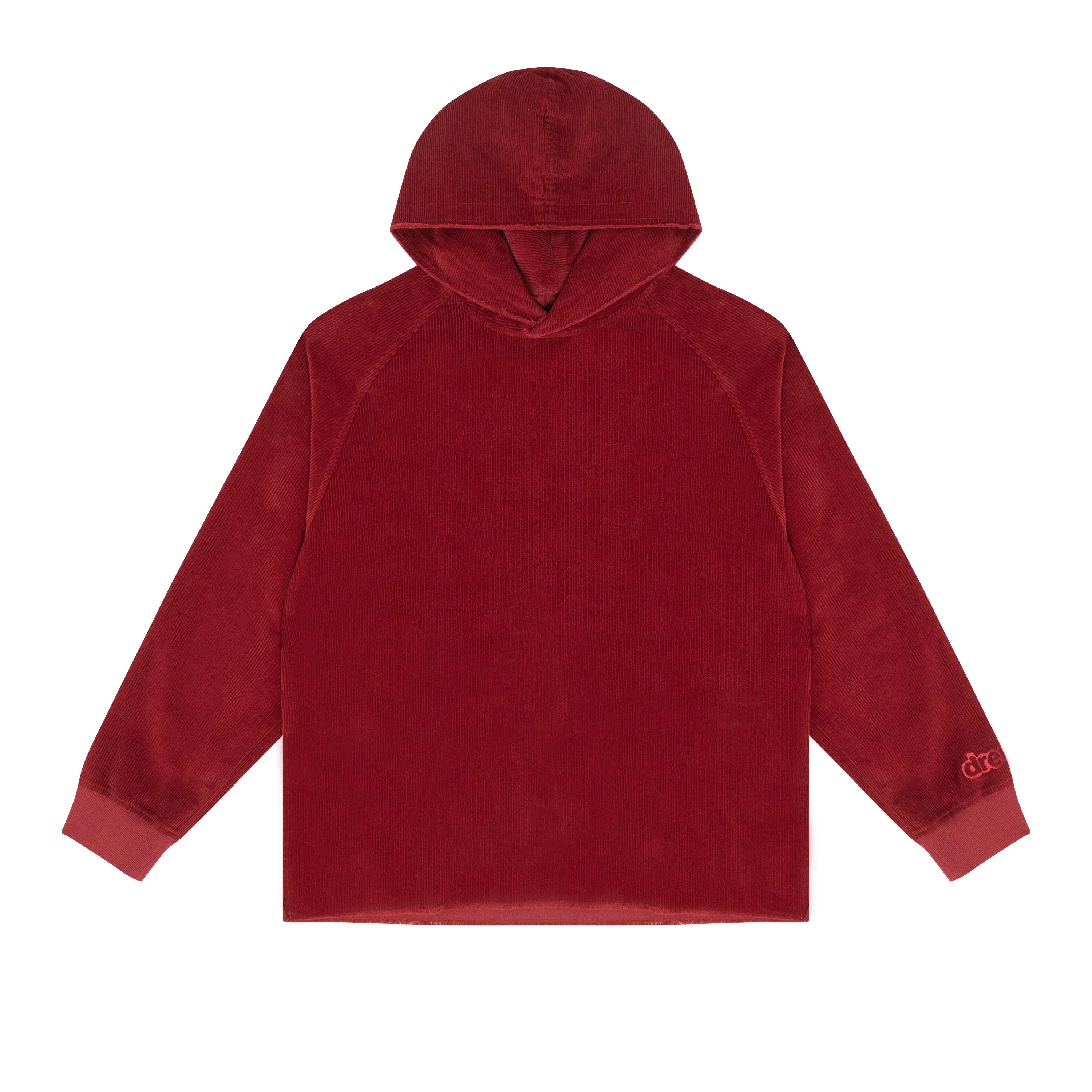 corduroy hoodie - burgundy sold by DREW