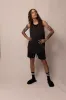 cuved hem tank top - moonlight sold by DREW