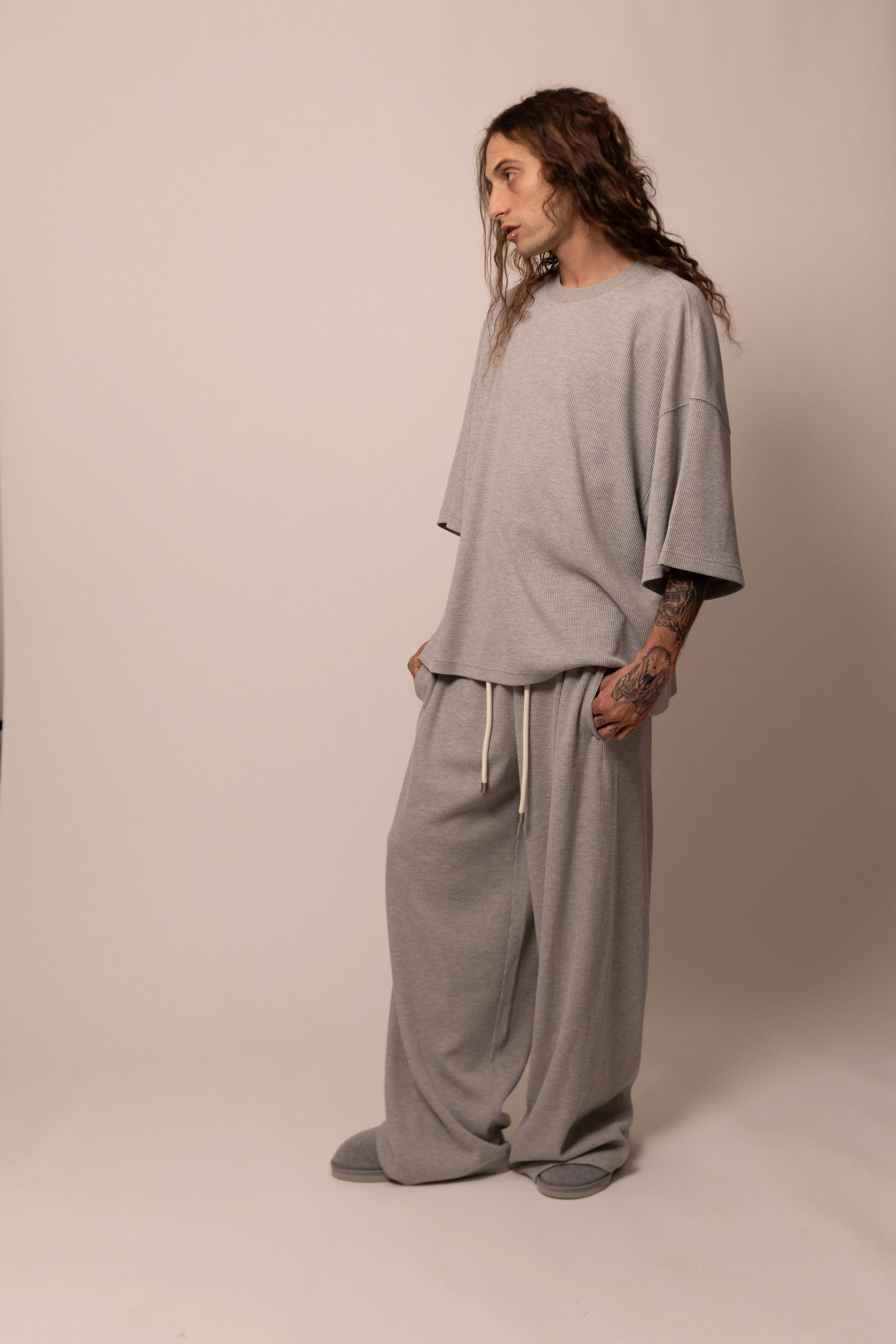thermal tee - heather grey sold by DREW product image thumbnail 3