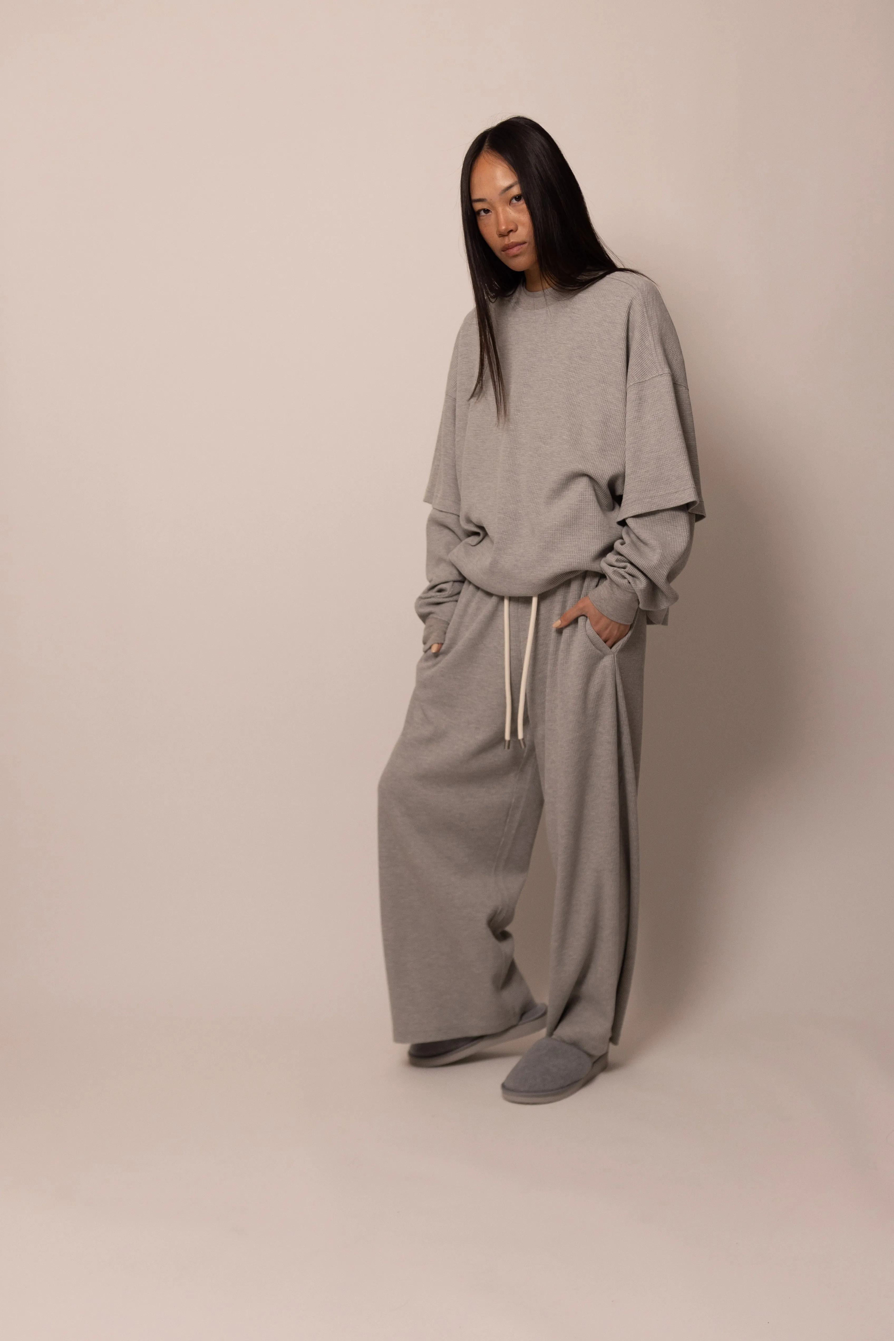 thermal tee - heather grey sold by DREW product image thumbnail 2
