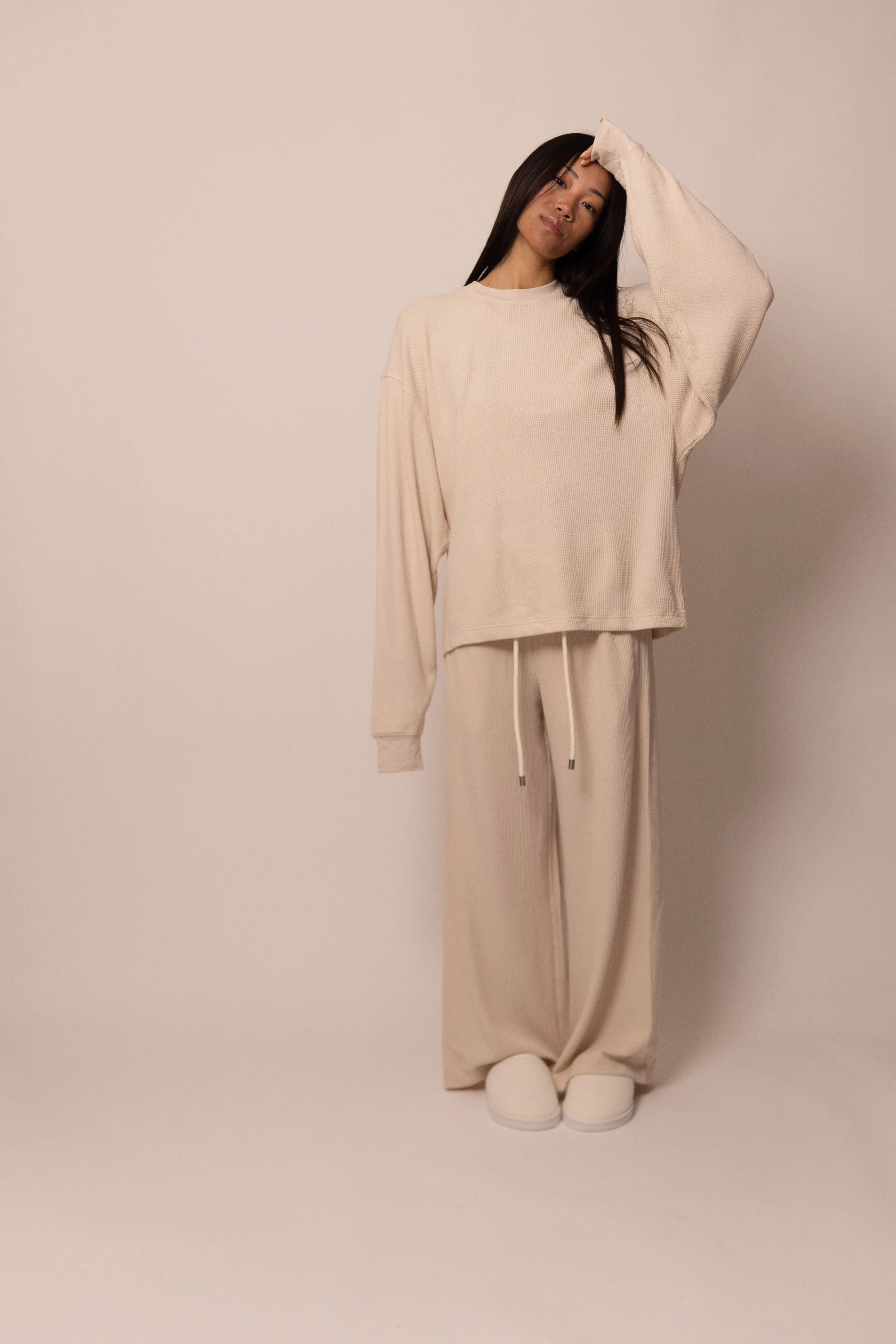 thermal long sleeve - sandstone sold by DREW