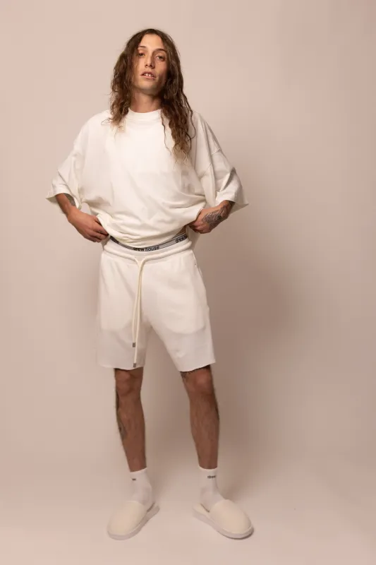 thermal sweatshort - cloud sold by DREW