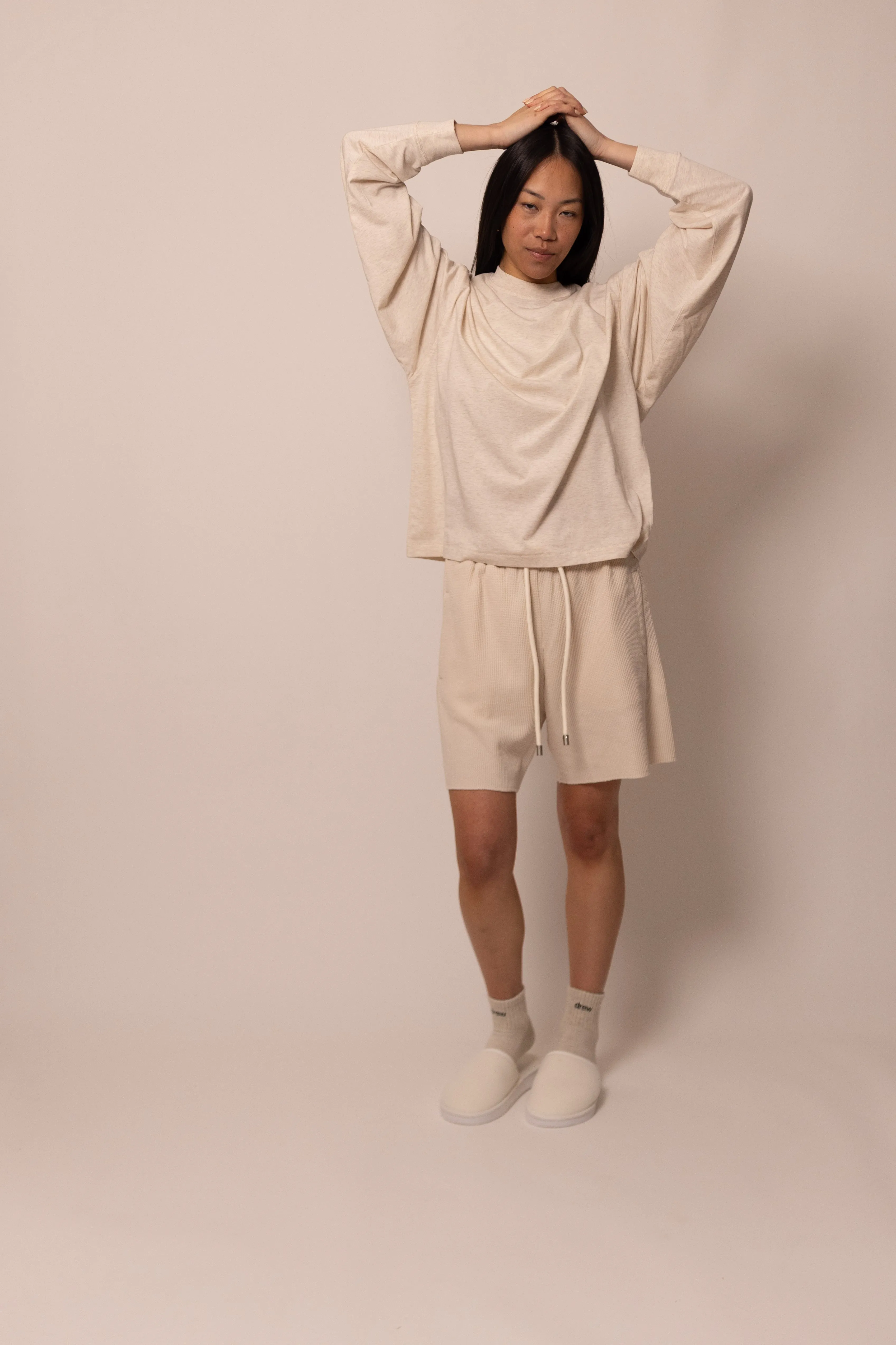 thermal sweatshort - sandstone sold by DREW product image thumbnail 3