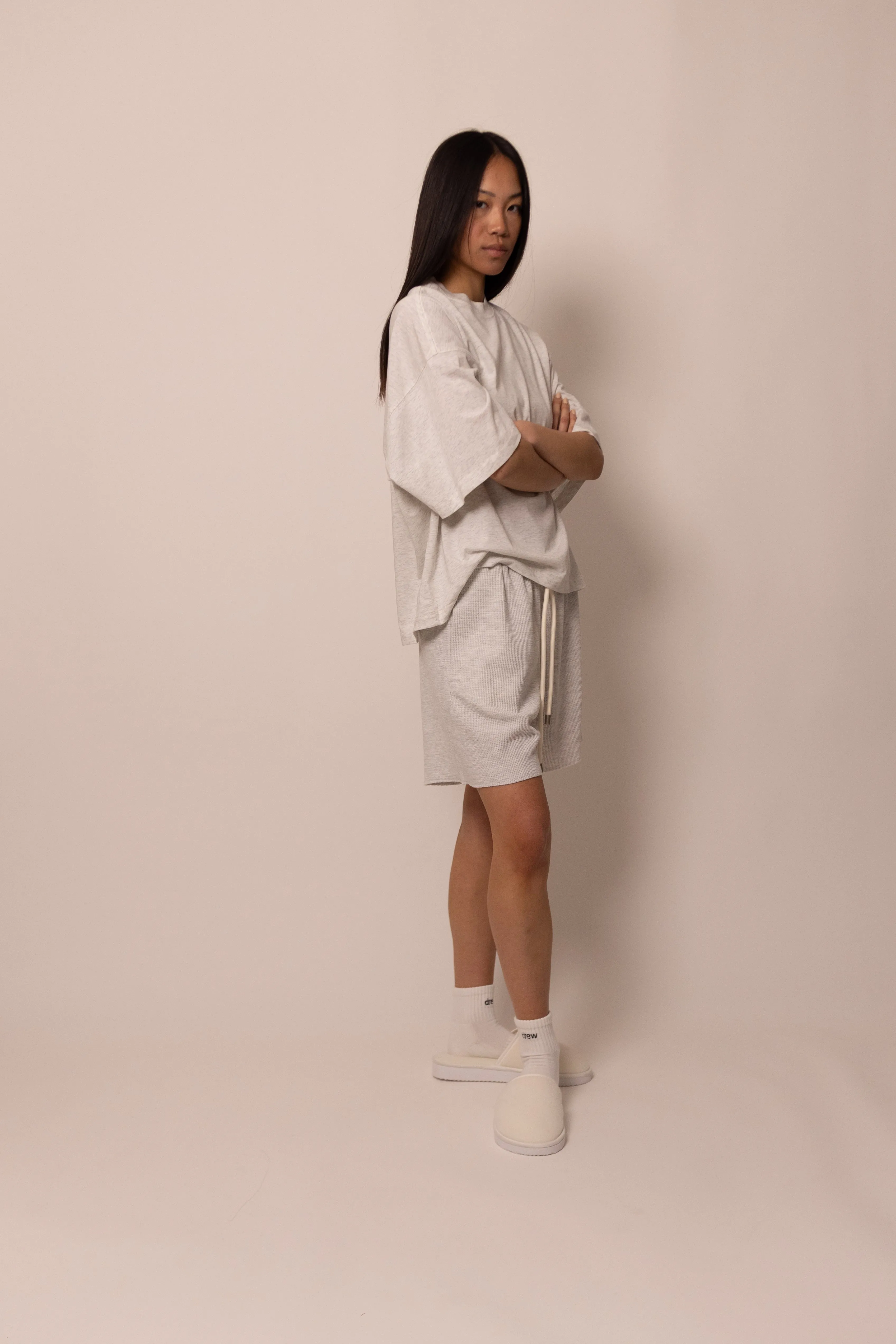 thermal sweatshort - ash sold by DREW product image thumbnail 5