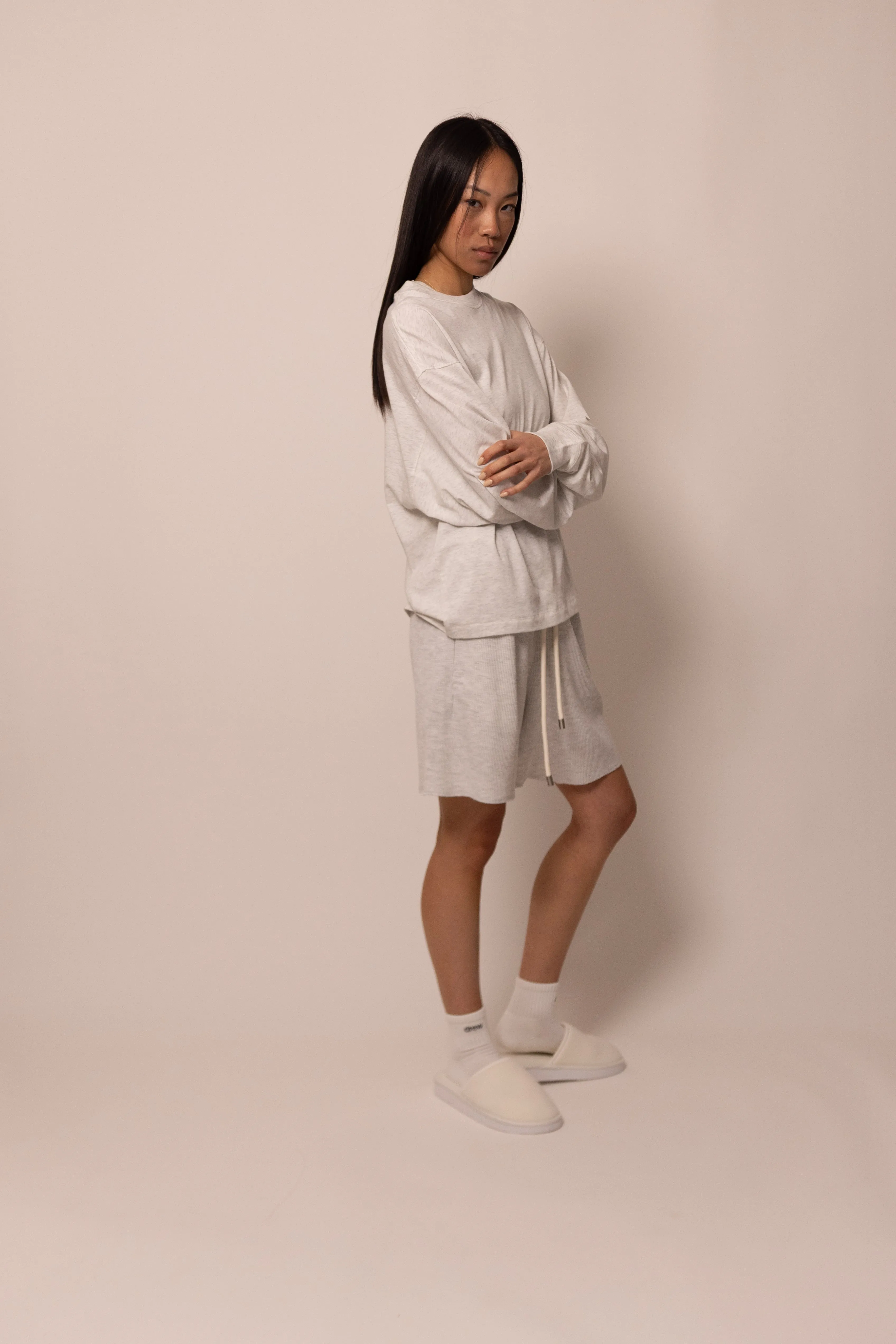 thermal sweatshort - ash sold by DREW product image thumbnail 3