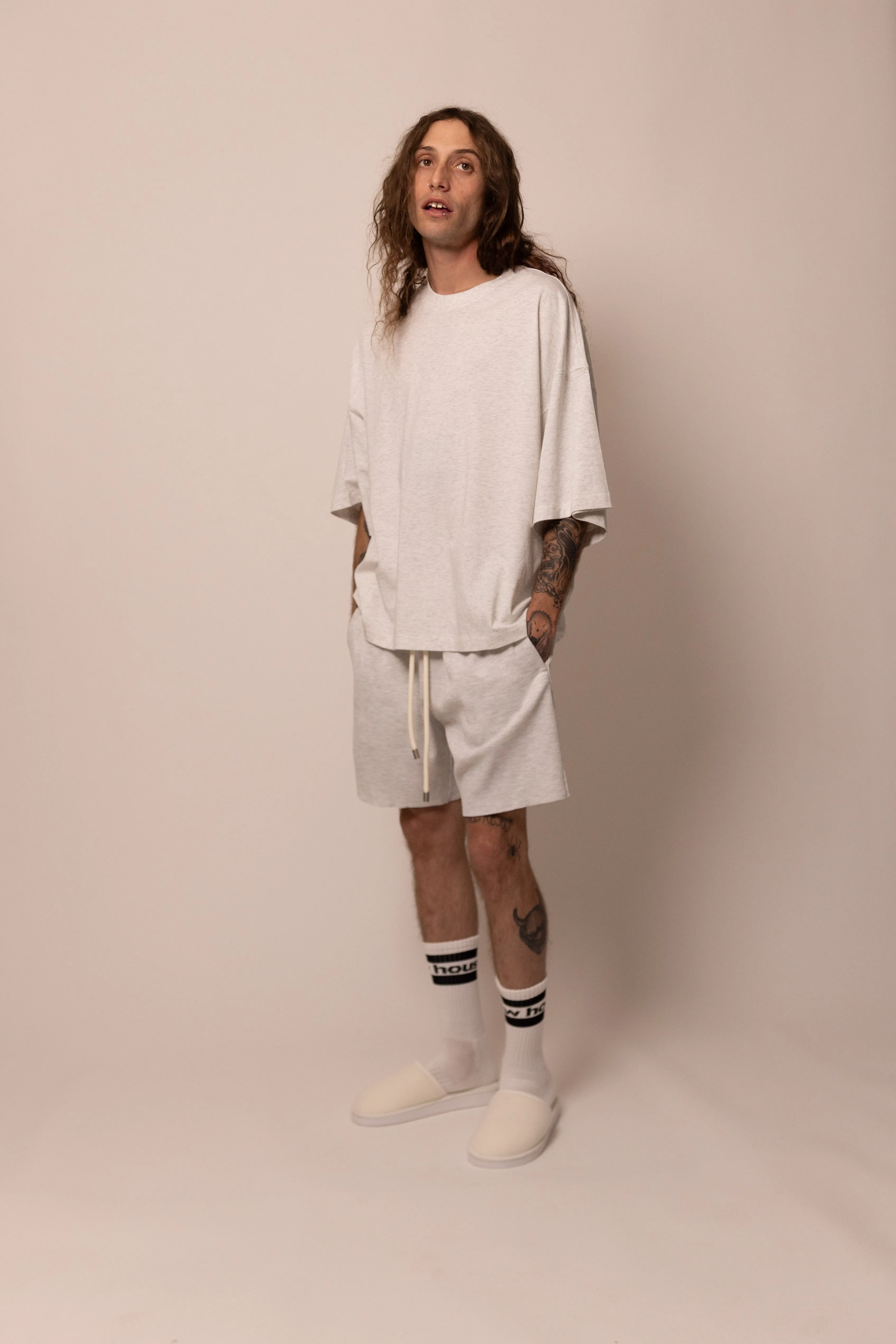 lightweight tee - dove sold by DREW product image thumbnail 3