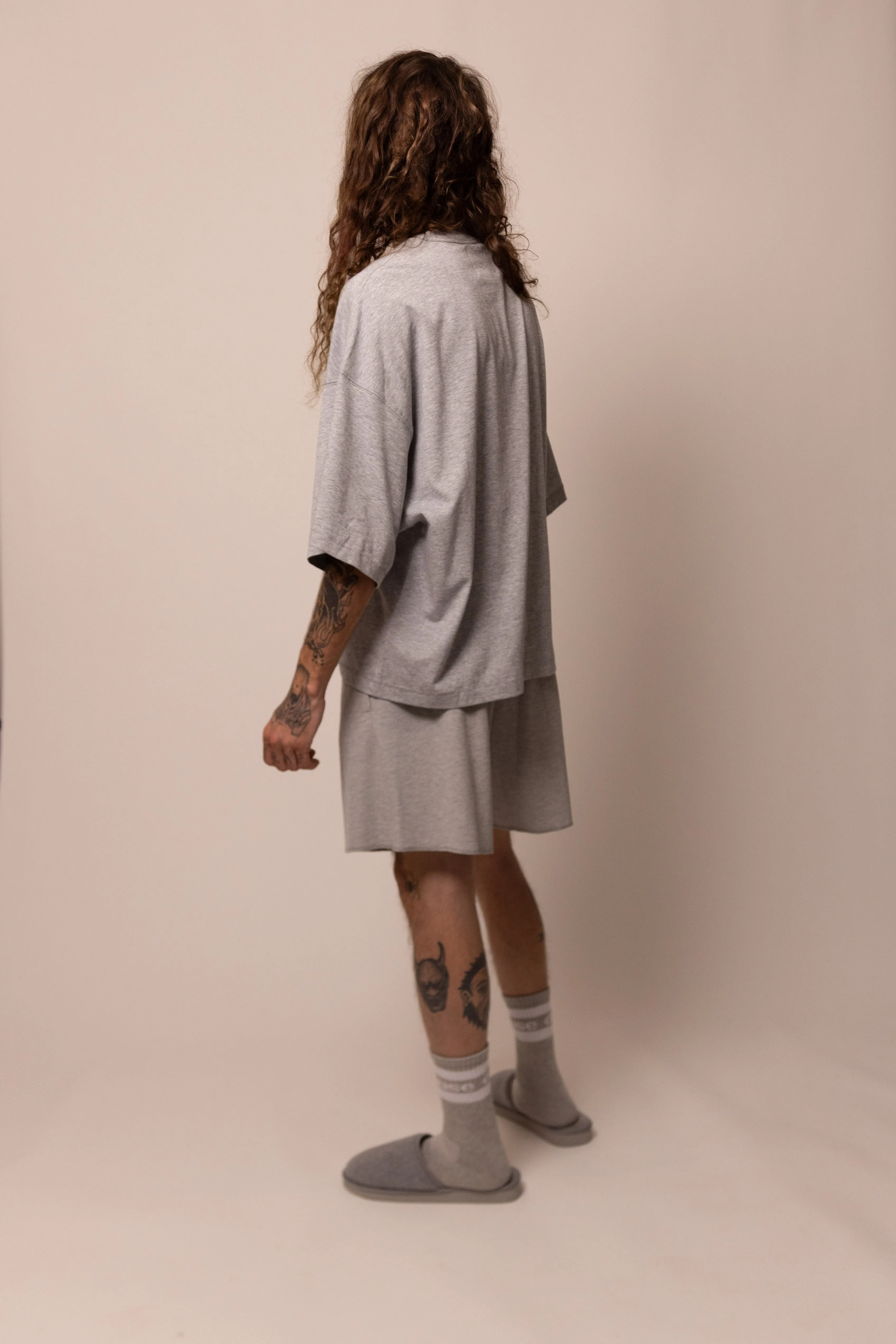 lightweight tee - heather grey sold by DREW product image thumbnail 5