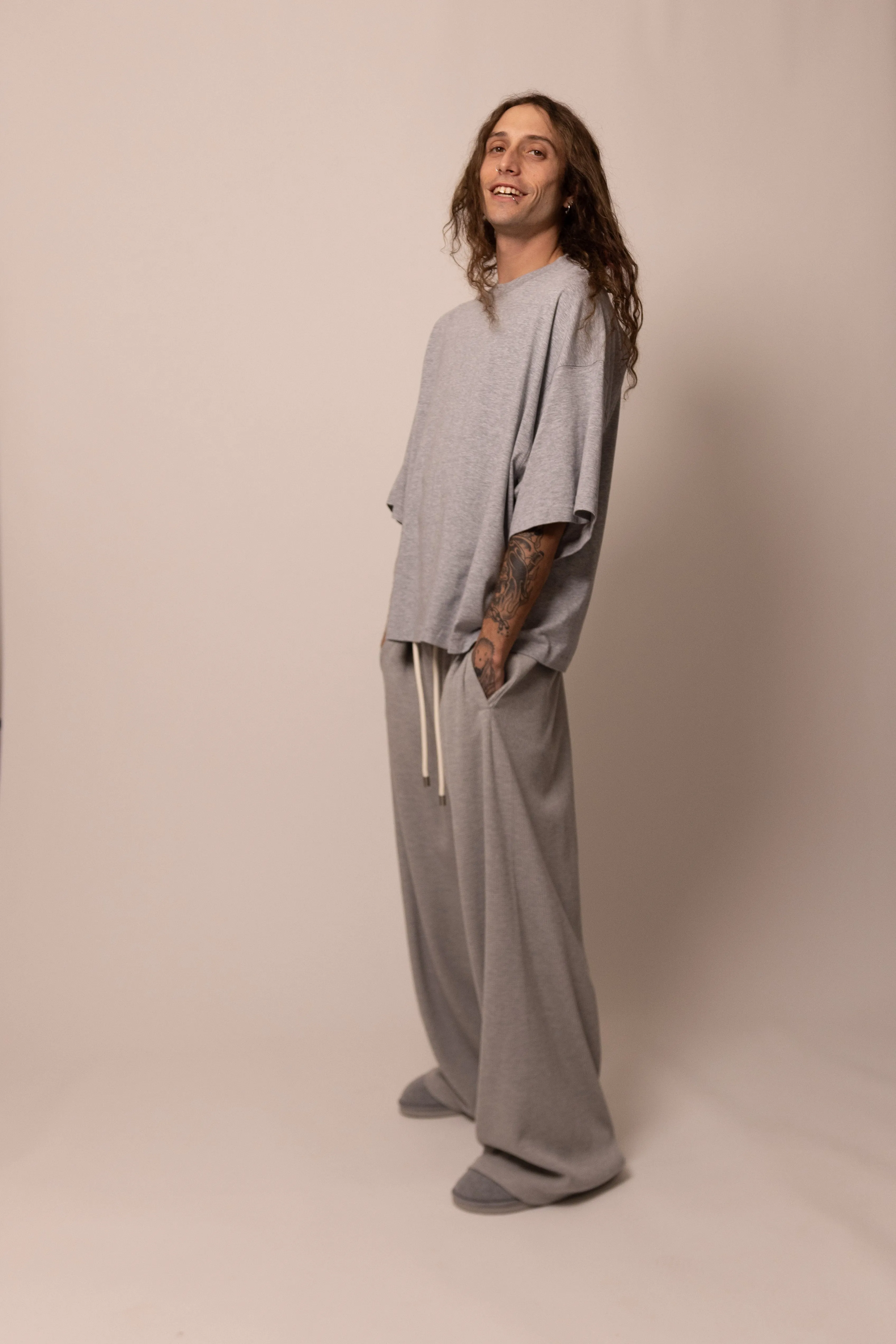 lightweight tee - heather grey sold by DREW product image thumbnail 2