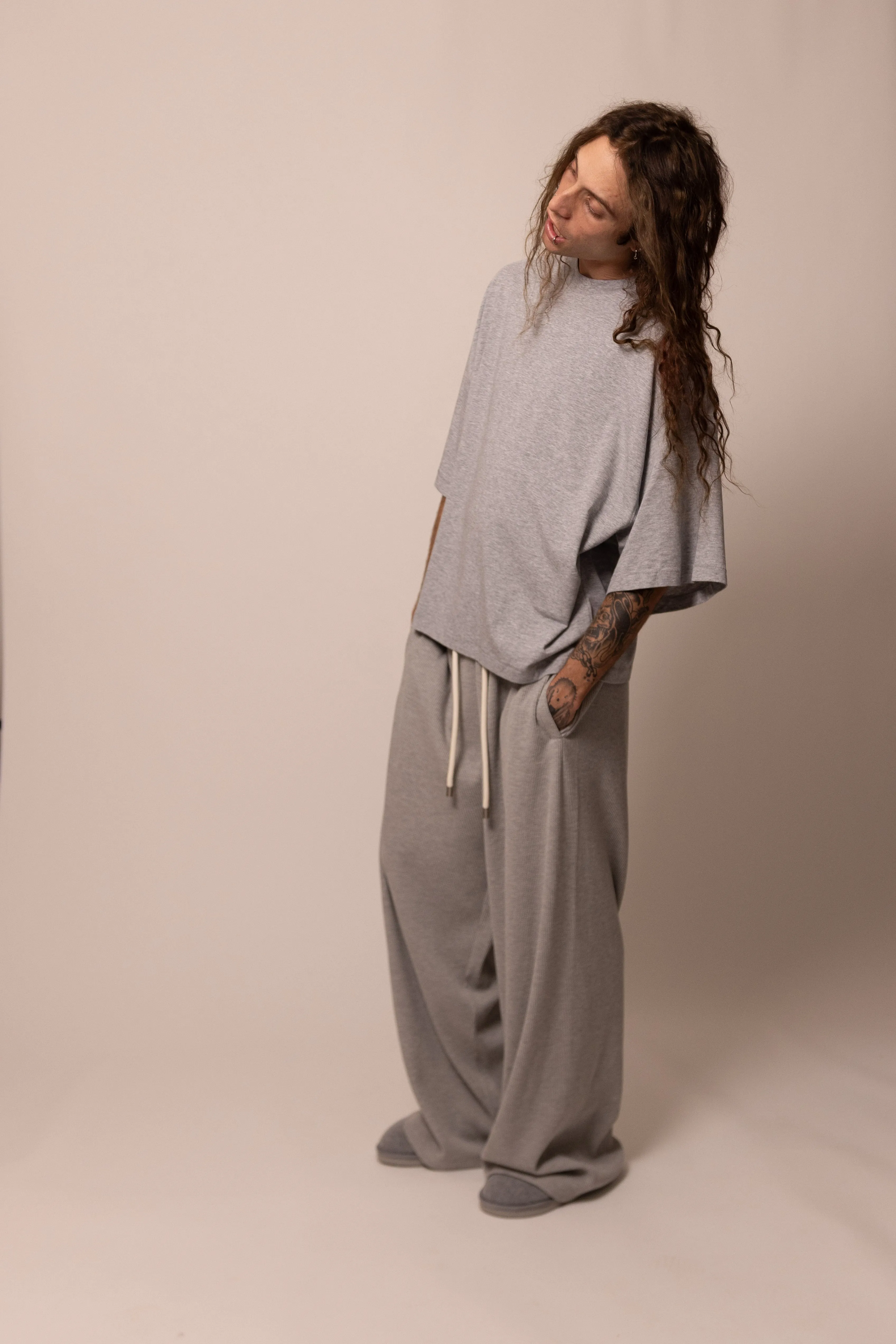 lightweight tee - heather grey sold by DREW product image thumbnail 4