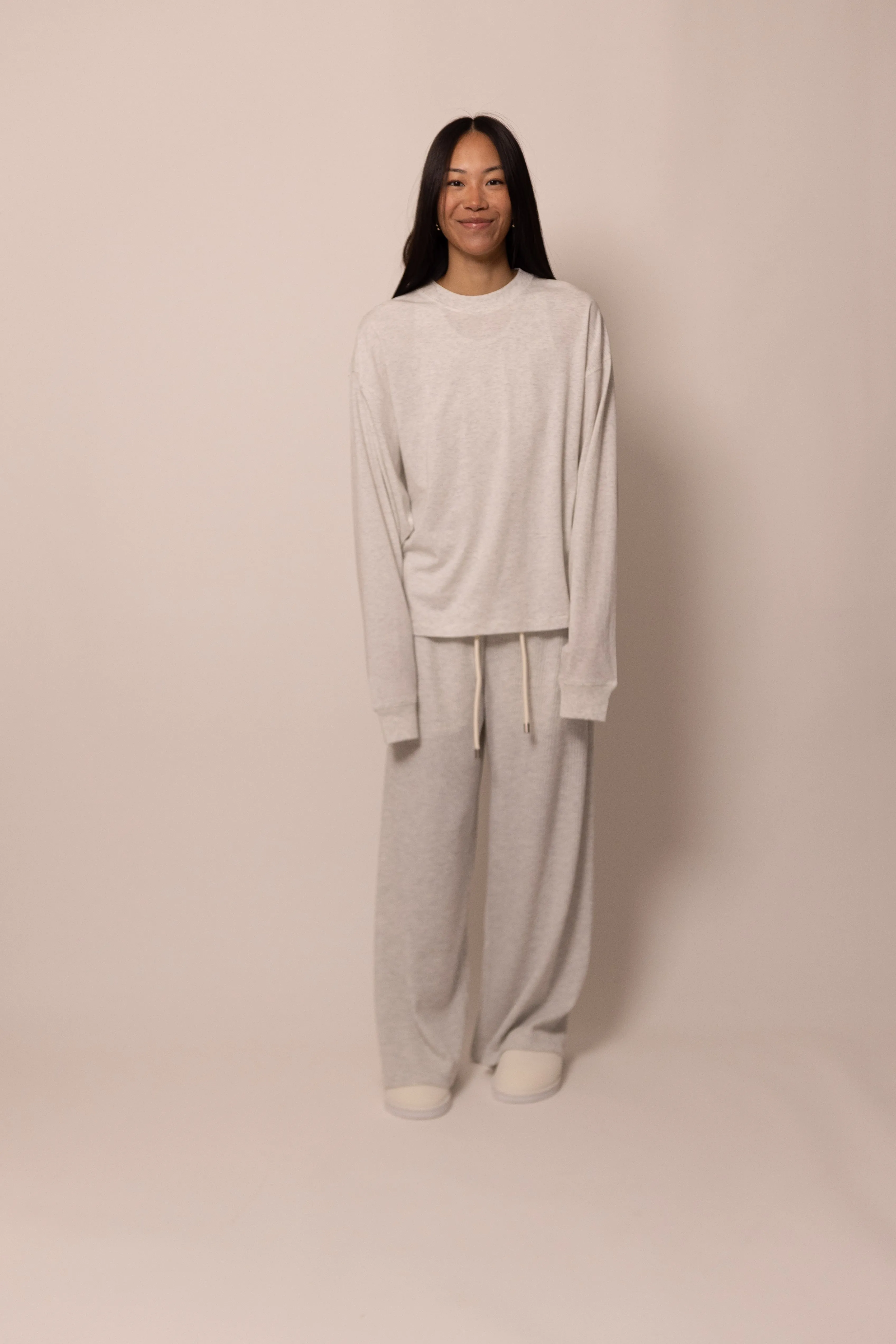 lightweight long sleeve - dove sold by DREW product image thumbnail 5