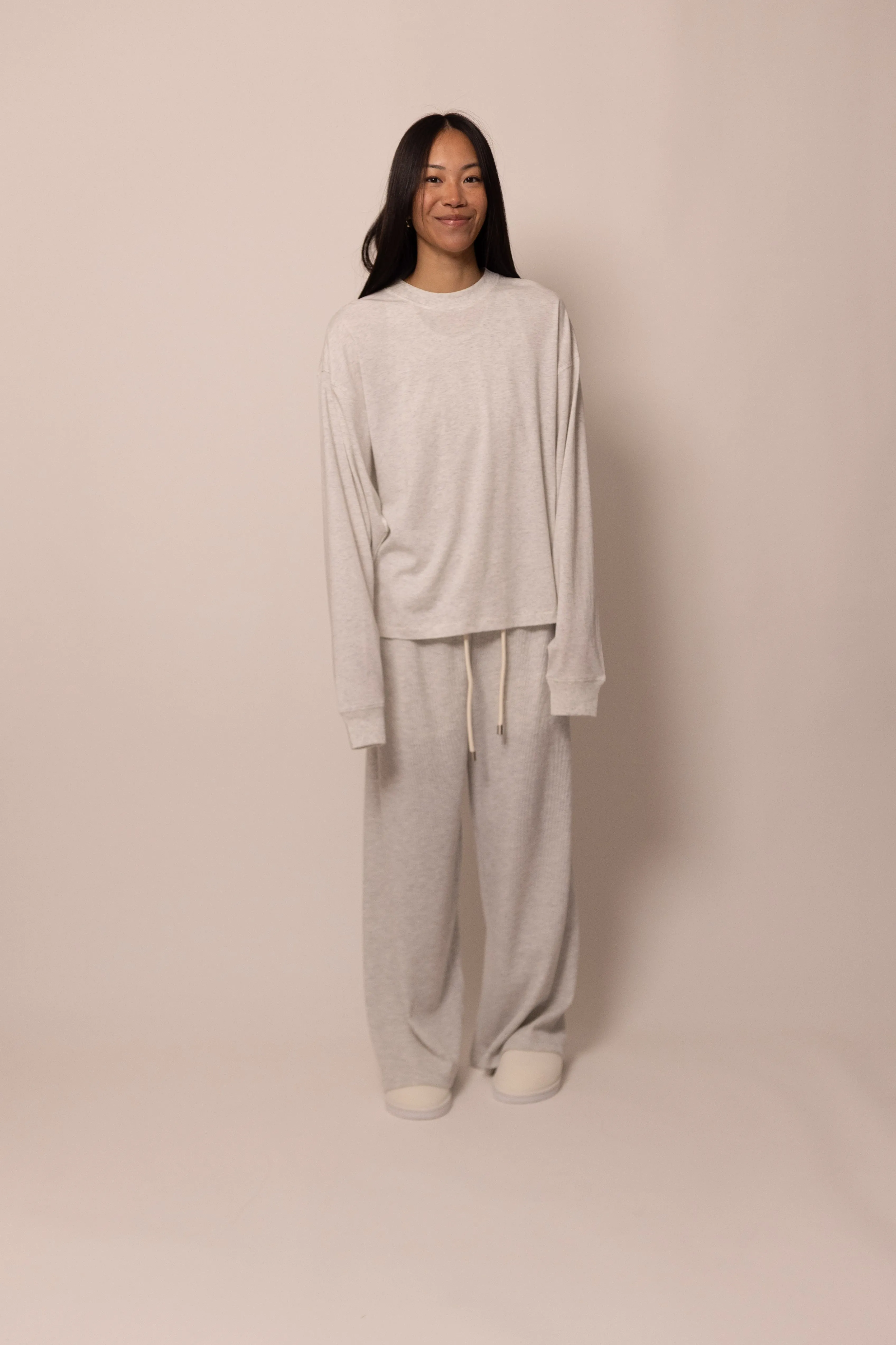 lightweight long sleeve - dove sold by DREW product image thumbnail 2