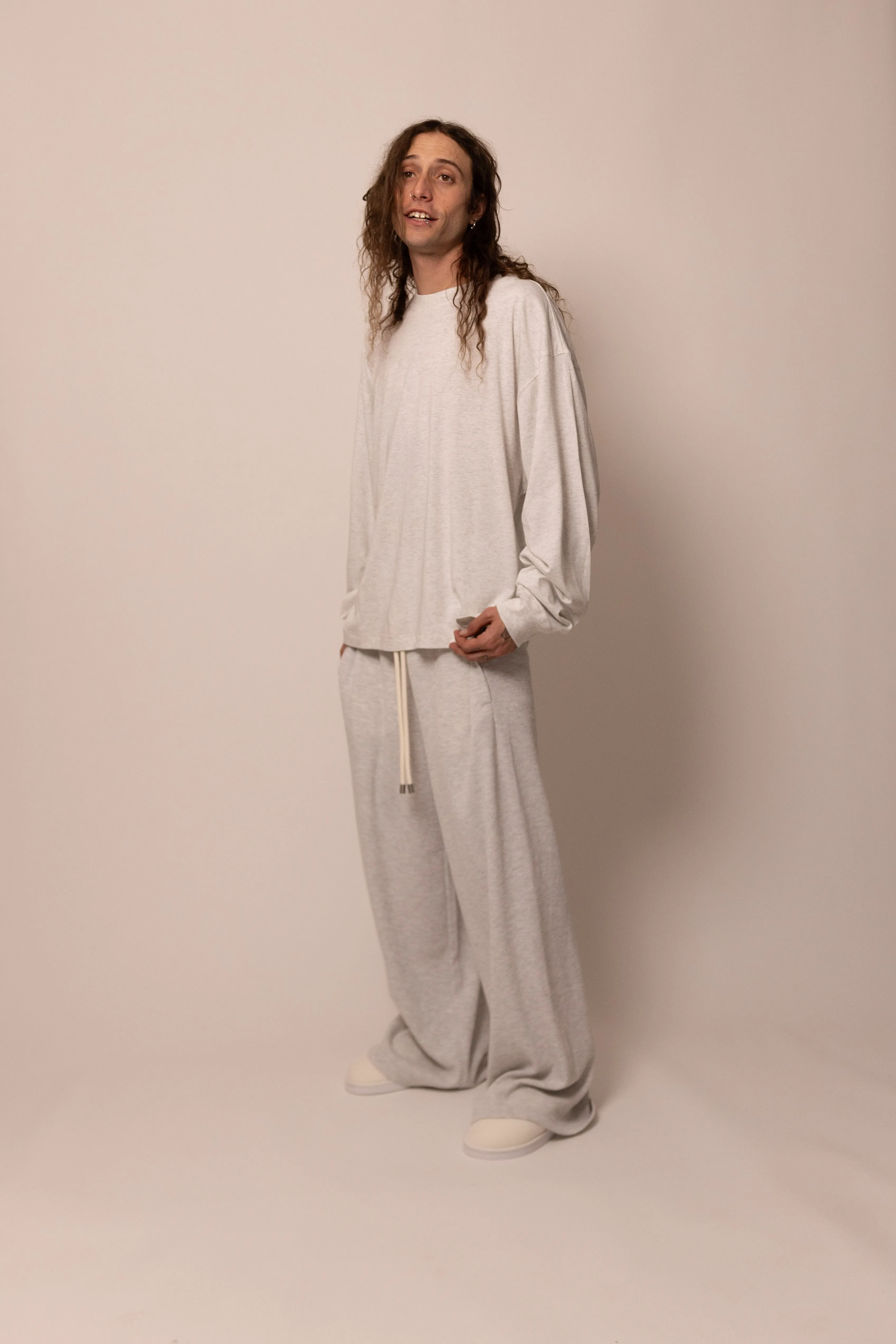 lightweight long sleeve - dove sold by DREW product image thumbnail 3