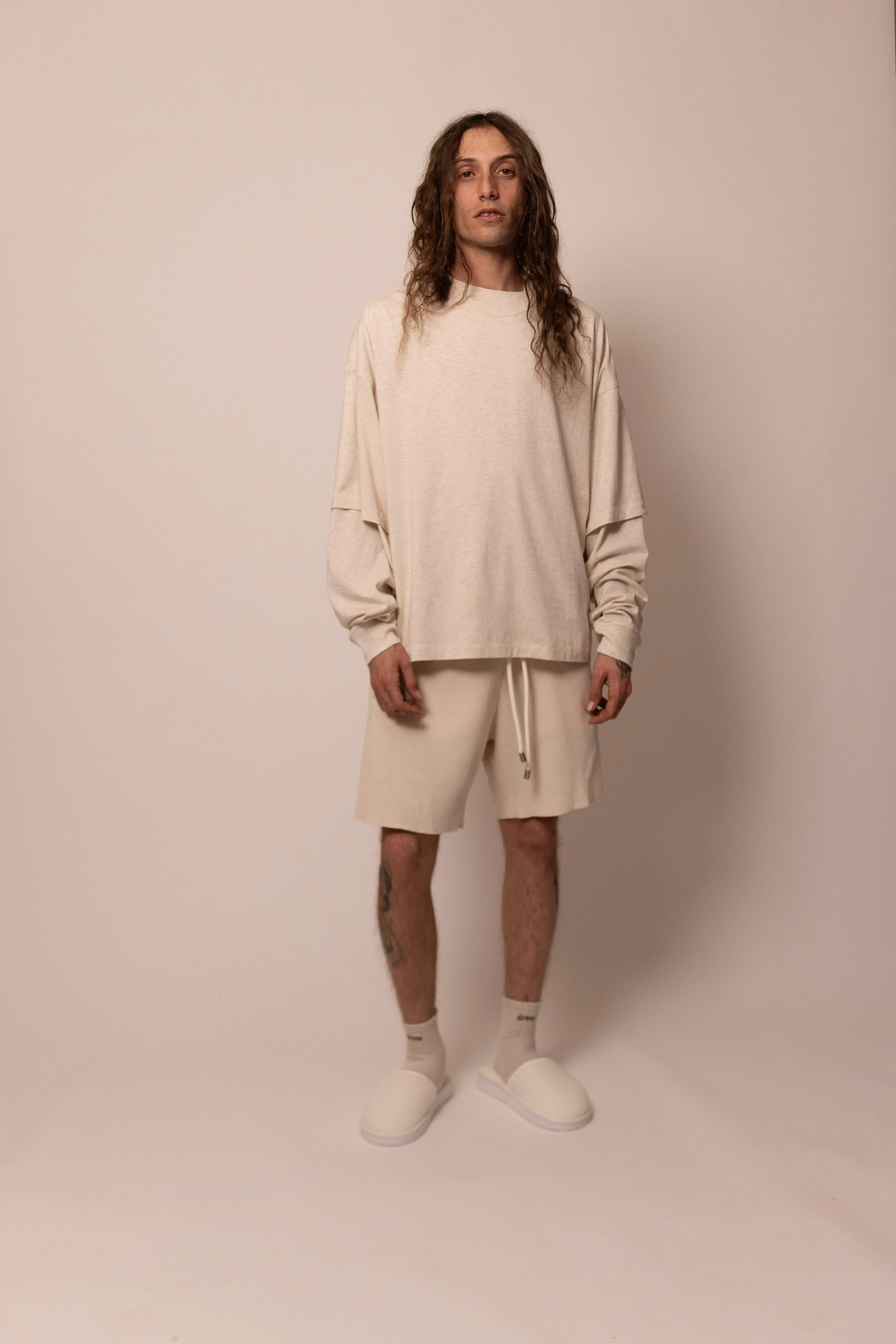 lightweight long sleeve - sandstone sold by DREW product image thumbnail 2