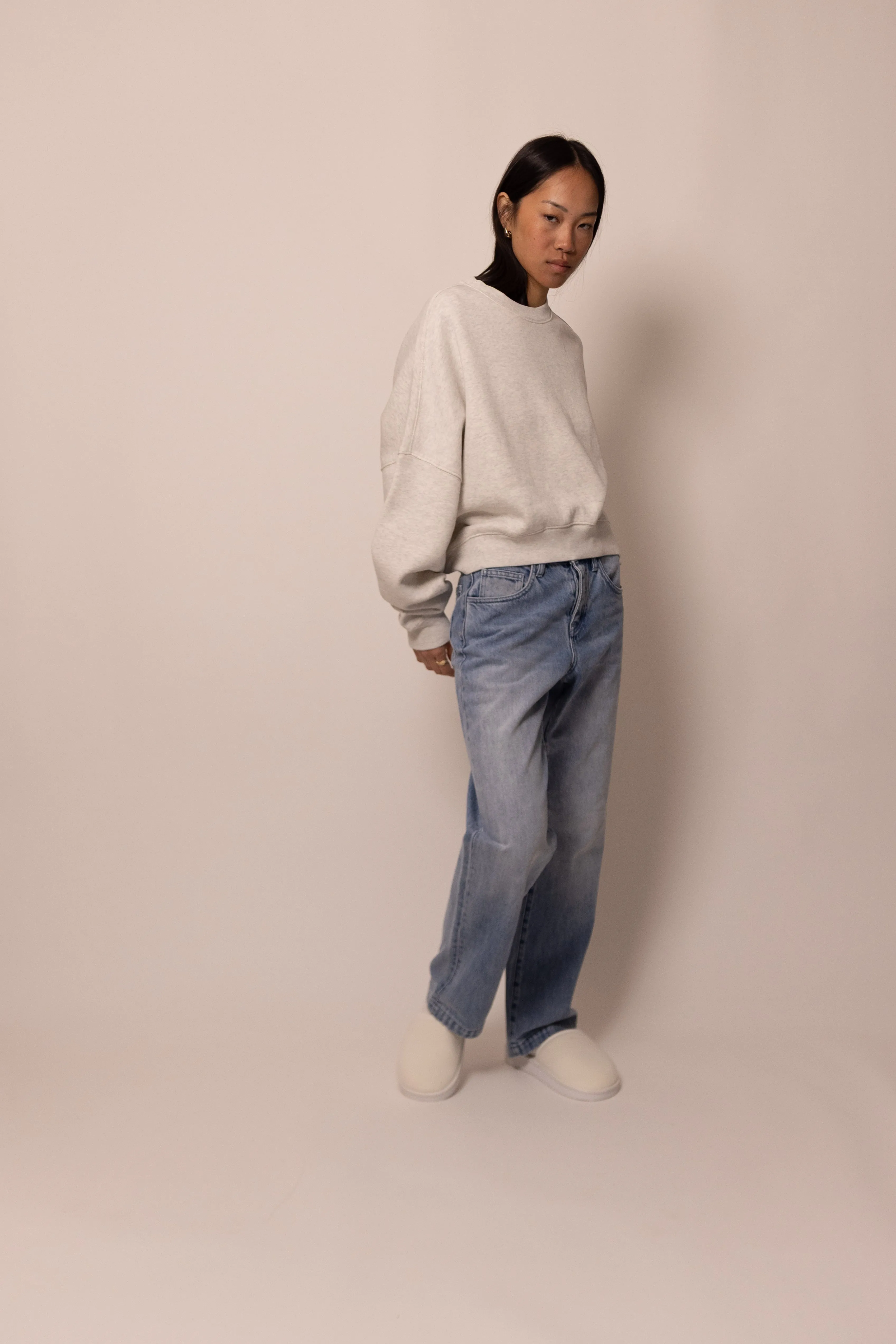 batwing crewneck - dove sold by DREW product image thumbnail 3