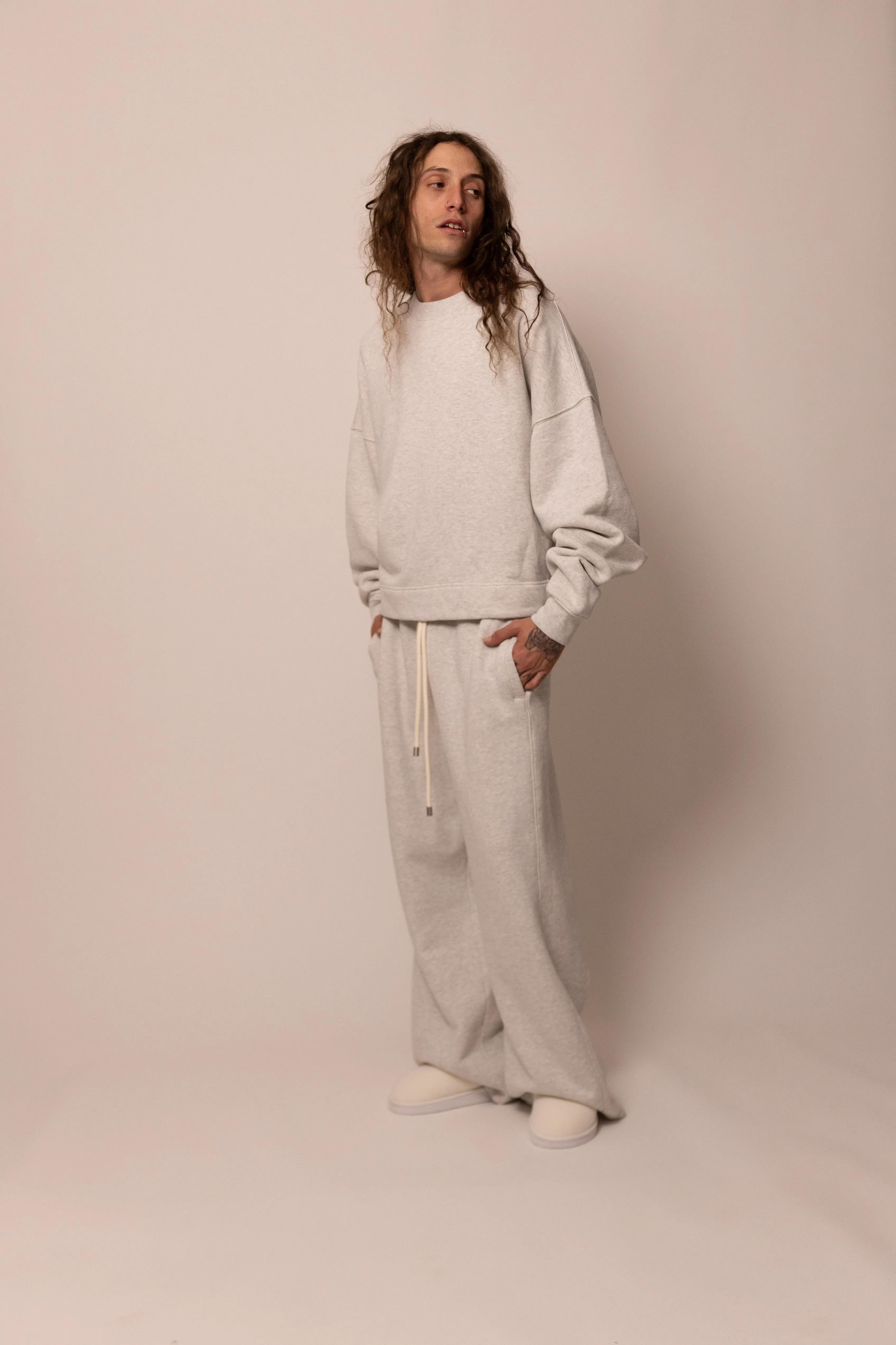 batwing crewneck - dove sold by DREW product image thumbnail 2