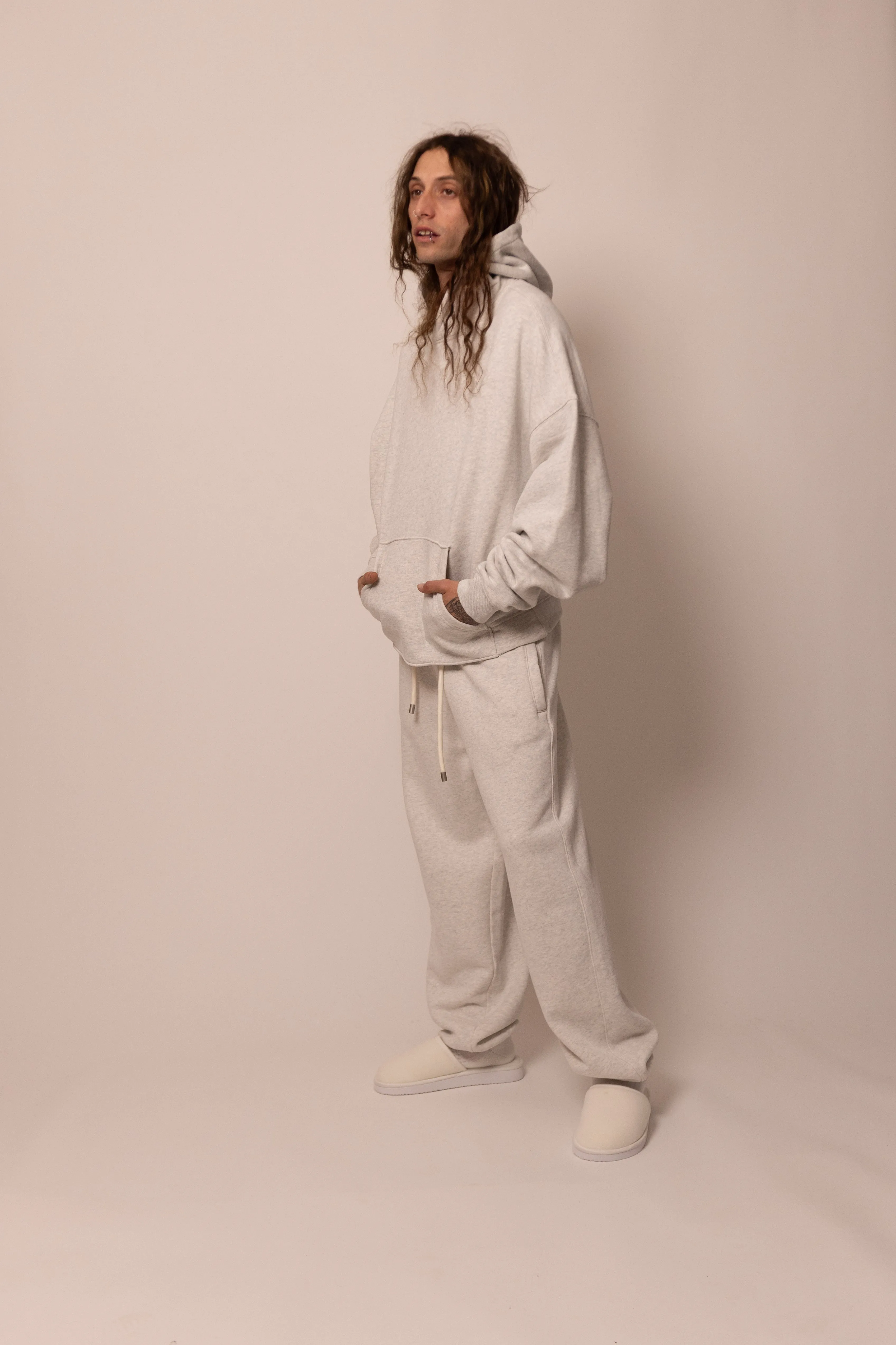 batwing hoodie - dove sold by DREW product image thumbnail 3
