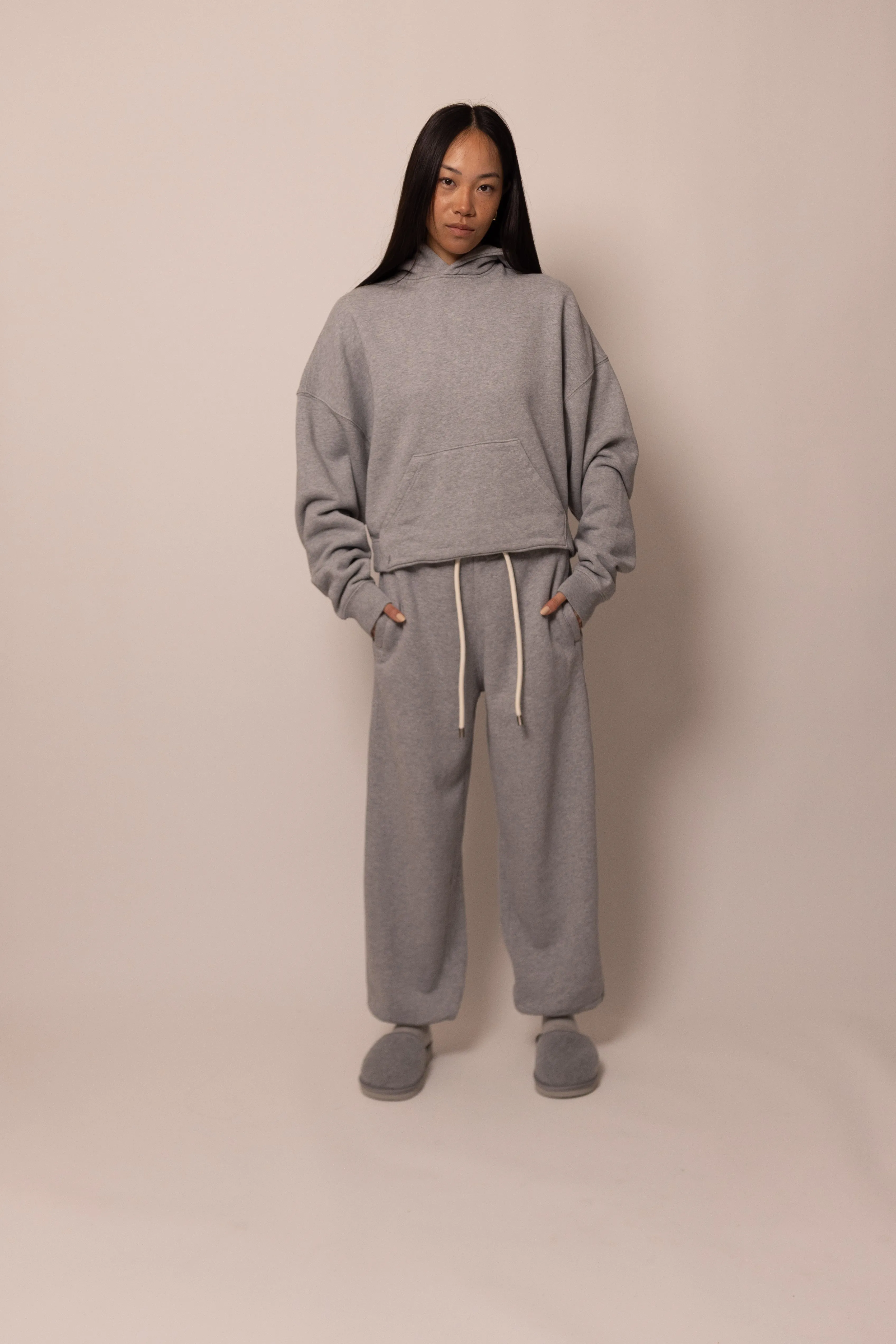 batwing hoodie - heather grey sold by DREW product image thumbnail 2