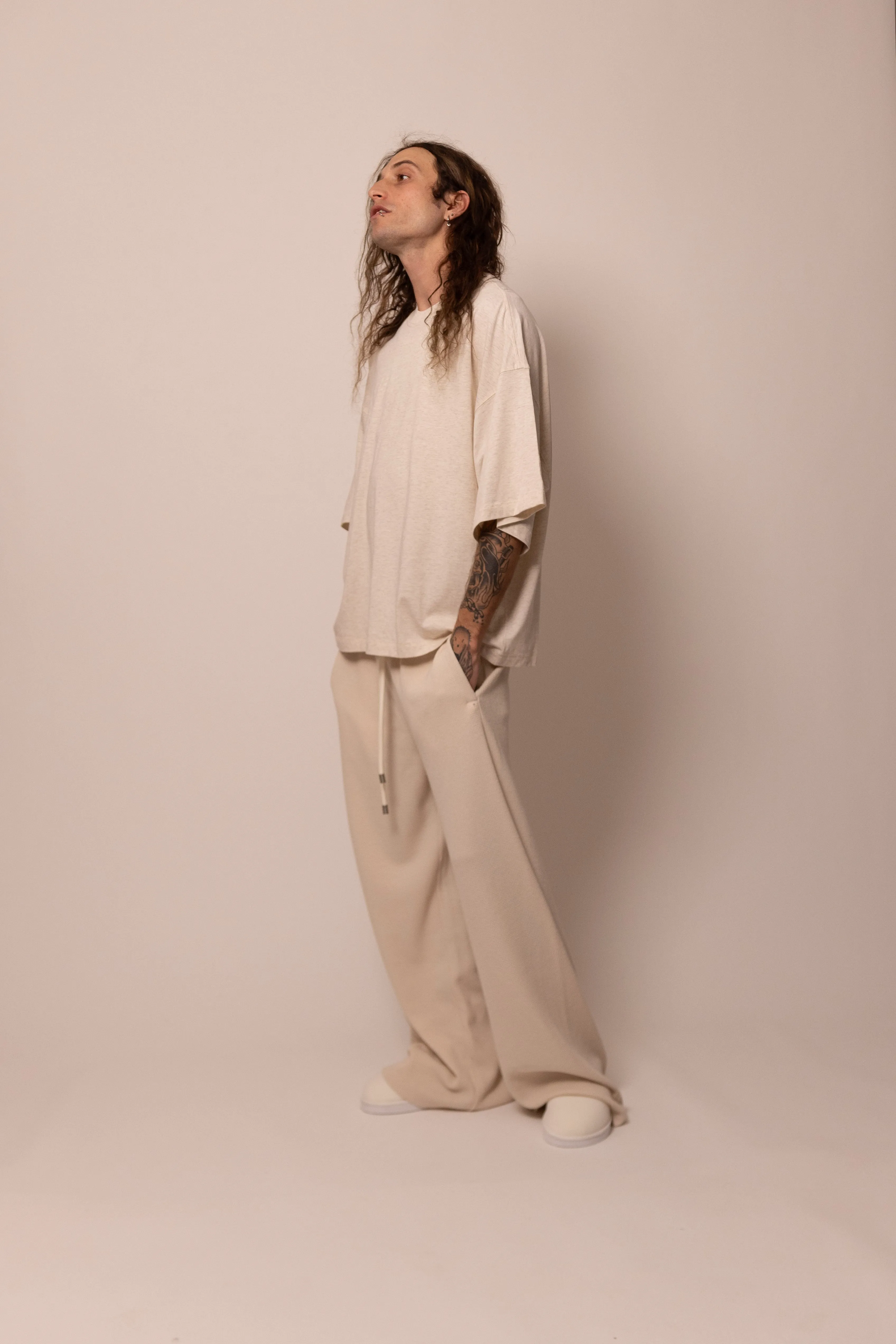 thermal lounge pant - sandstone sold by DREW product image thumbnail 3