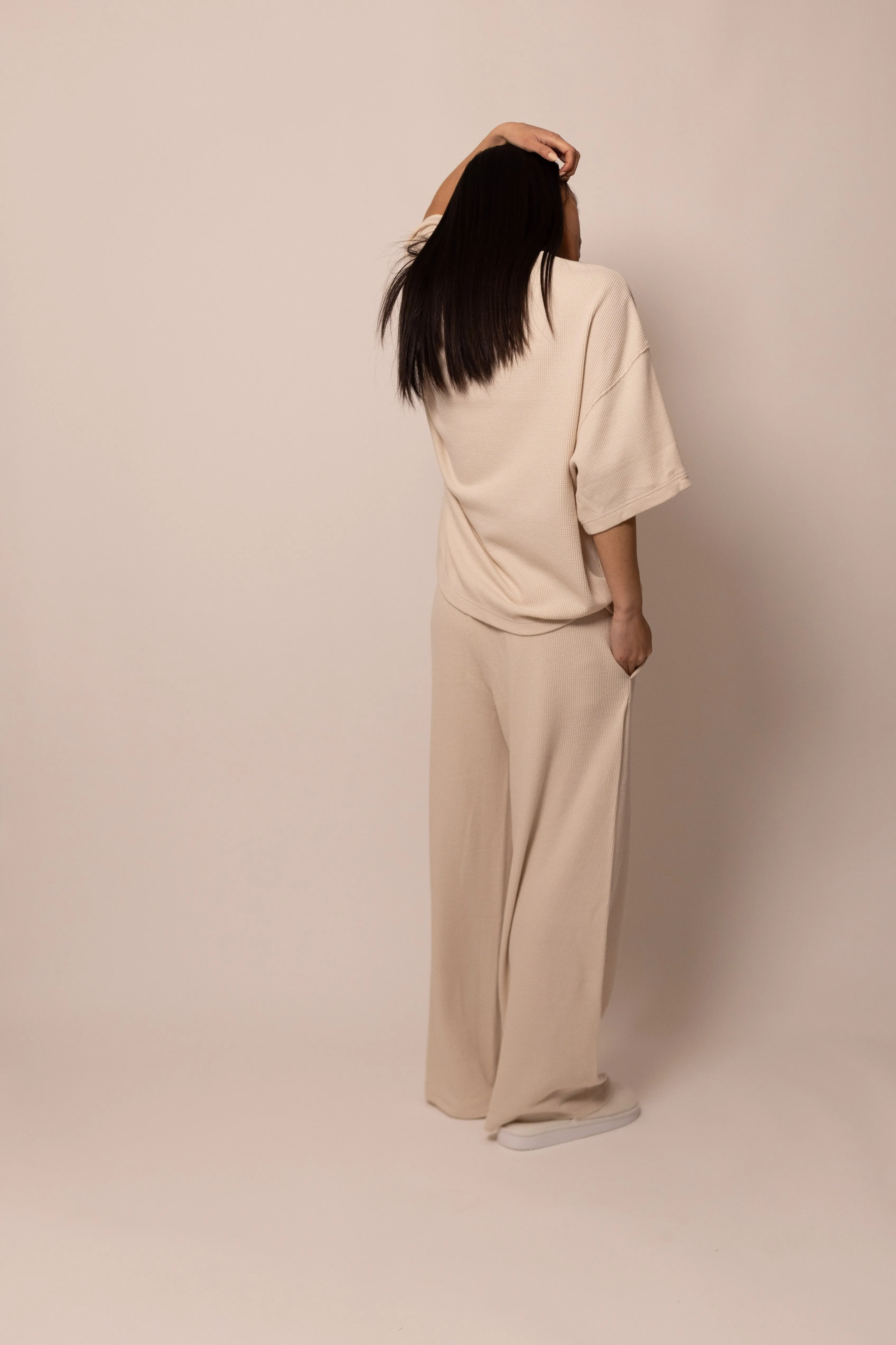 thermal lounge pant - sandstone sold by DREW product image thumbnail 5