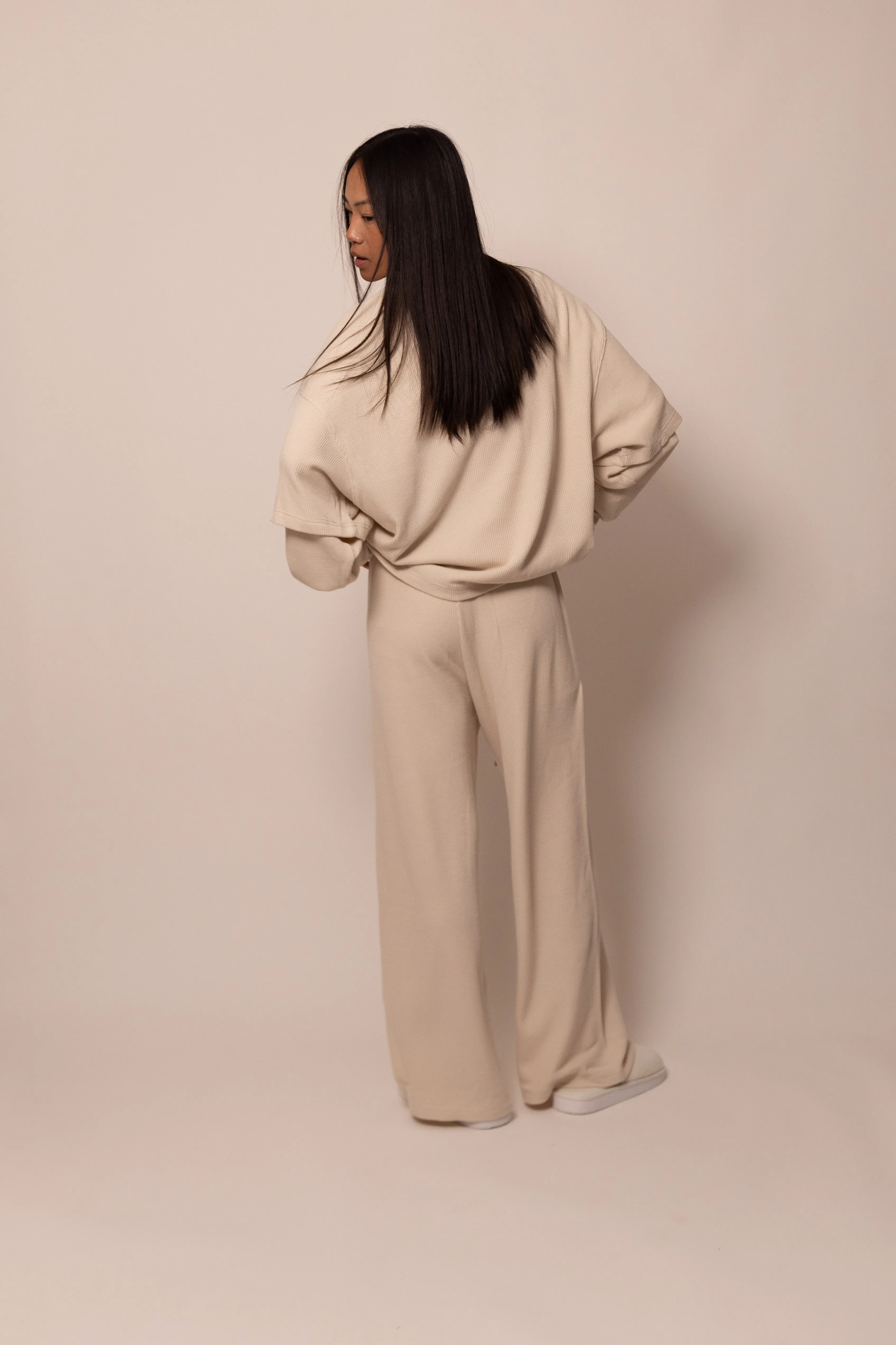 thermal lounge pant - sandstone sold by DREW product image thumbnail 4