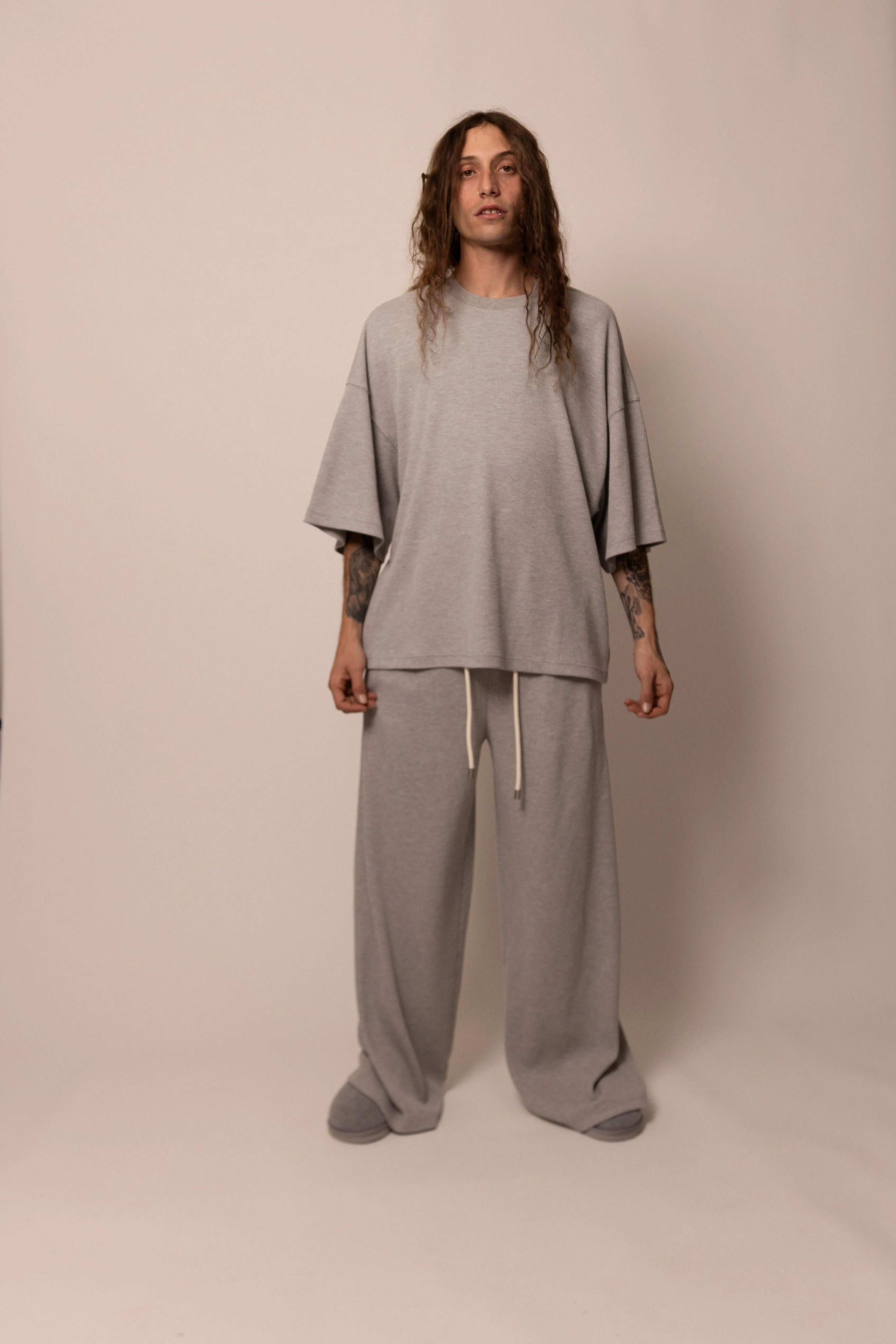 thermal lounge pant - heather grey sold by DREW product image thumbnail 4