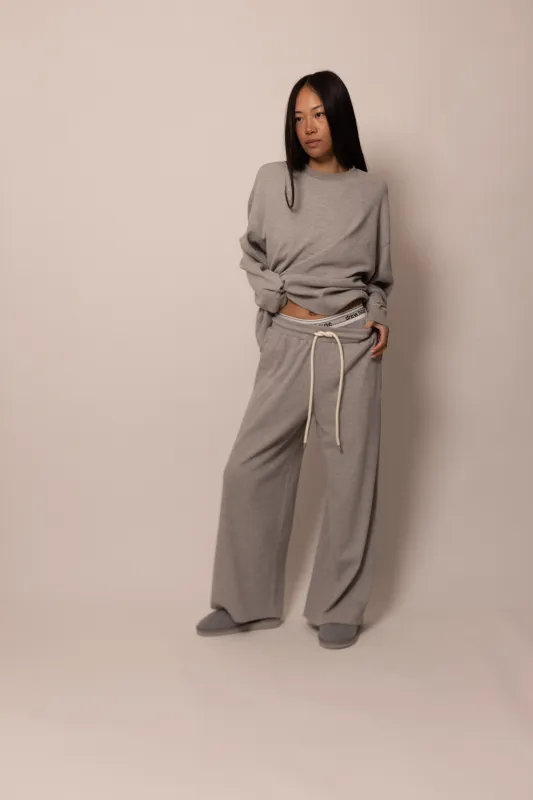 thermal lounge pant - heather grey sold by DREW