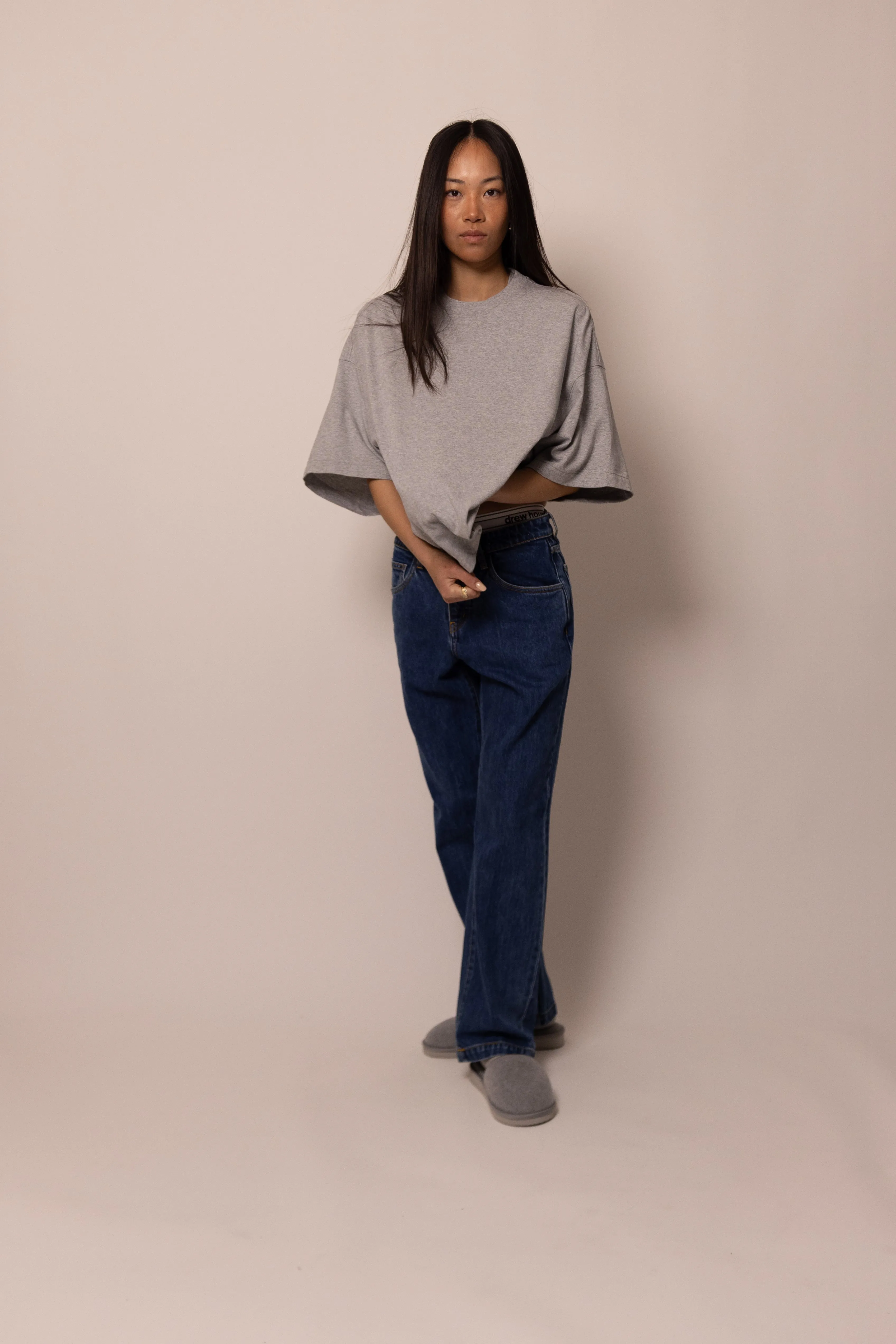 heavyweight tee - heather grey sold by DREW product image thumbnail 5