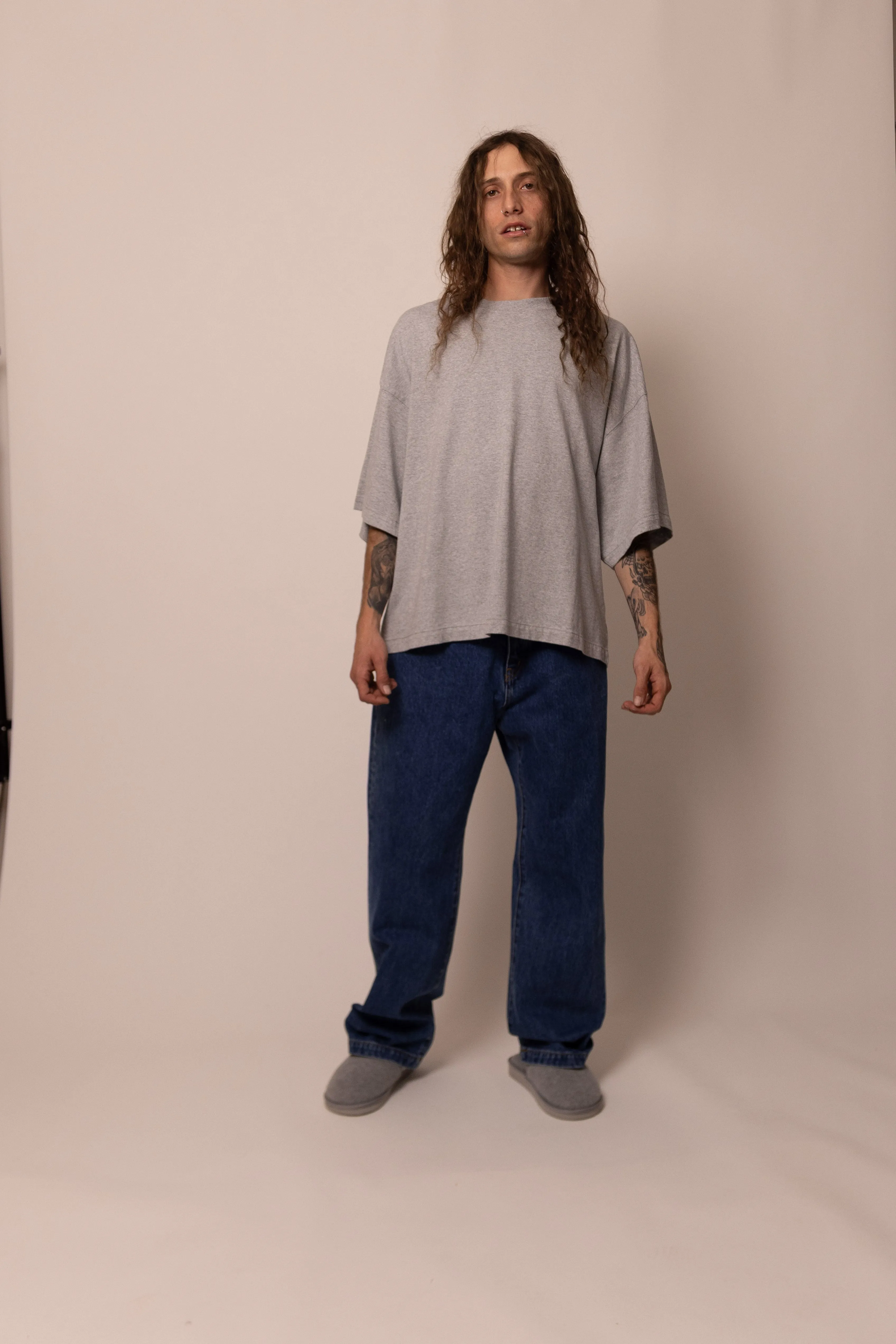 heavyweight tee - heather grey sold by DREW product image thumbnail 2