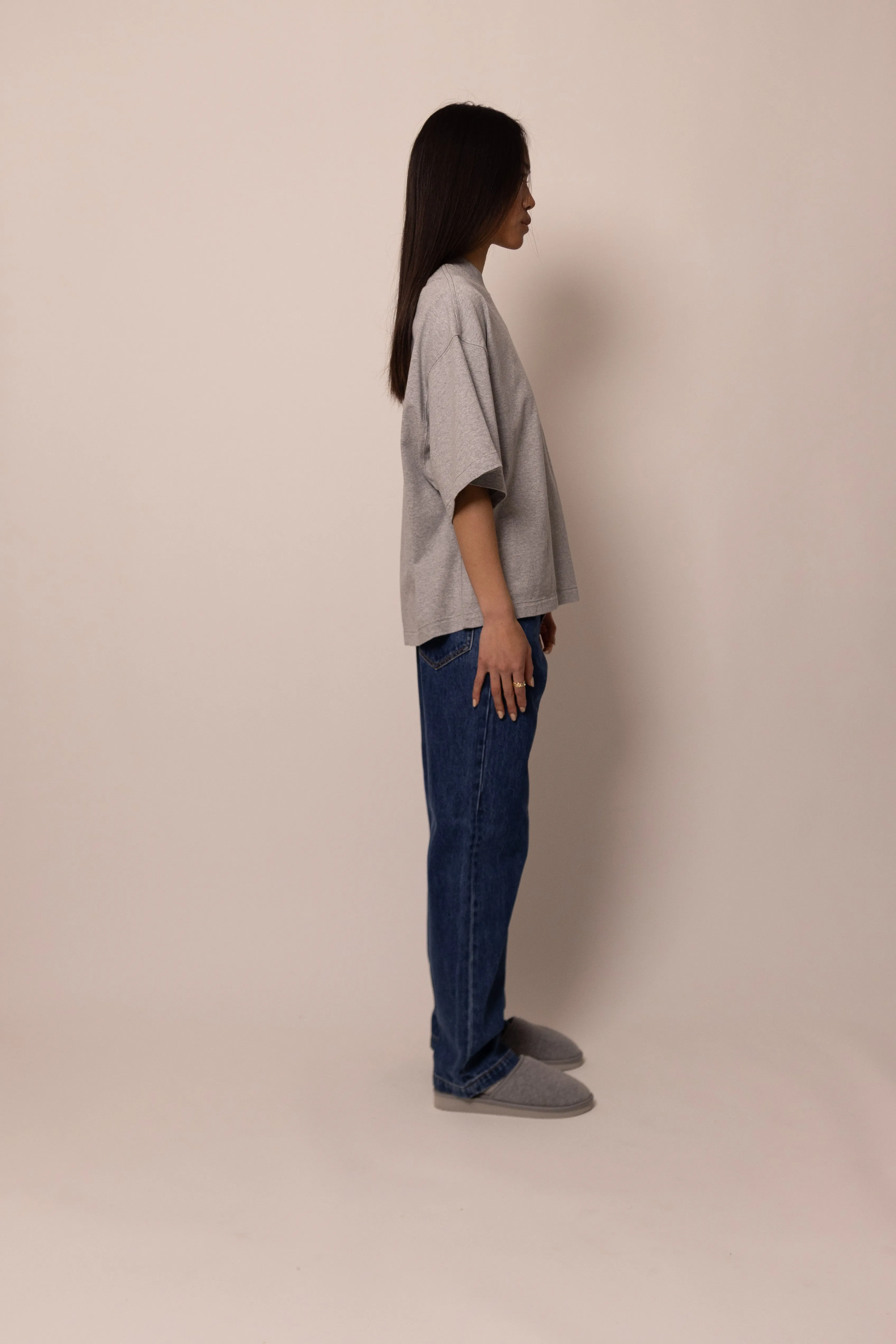 heavyweight tee - heather grey sold by DREW product image thumbnail 3