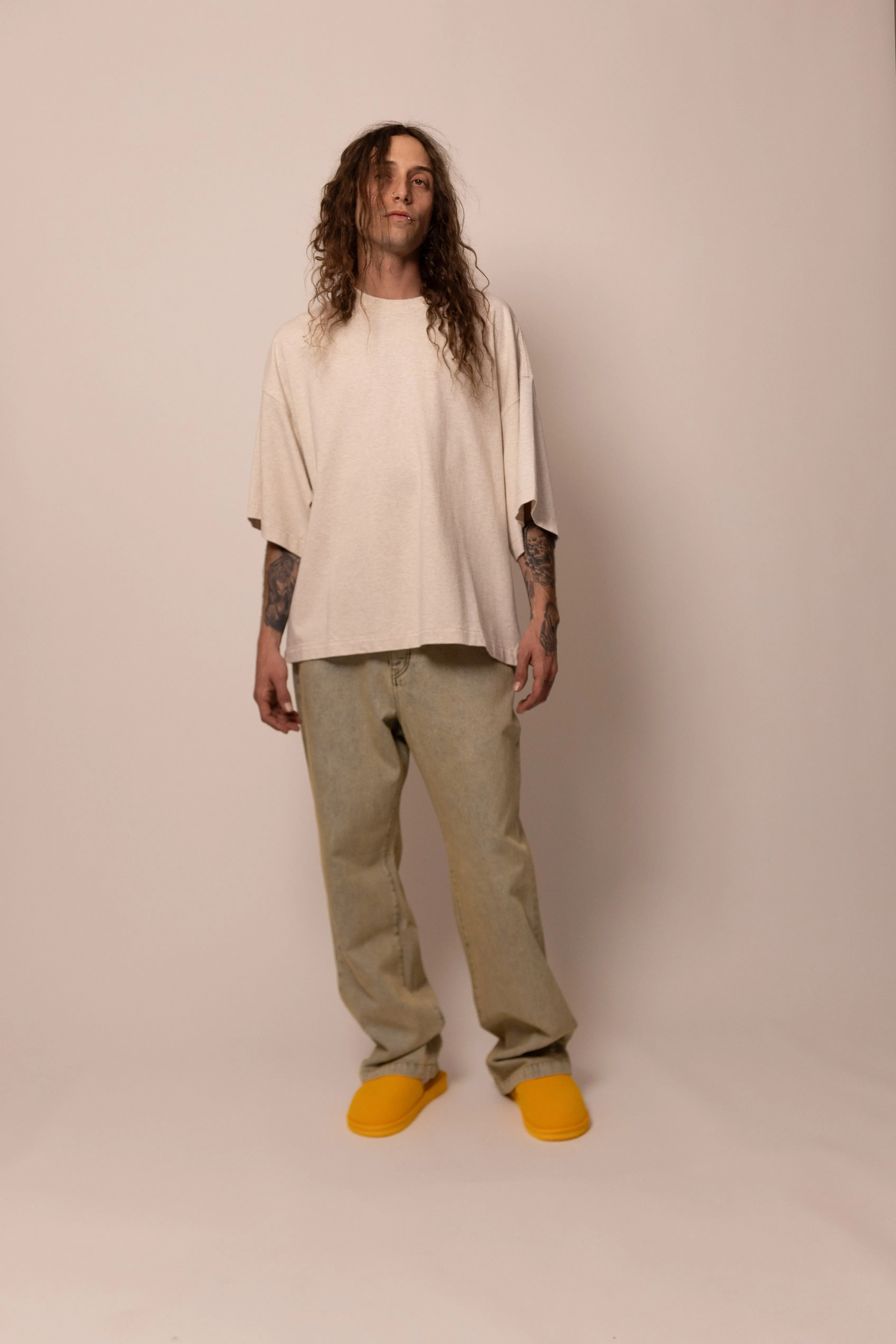 heavyweight tee - sandstone sold by DREW