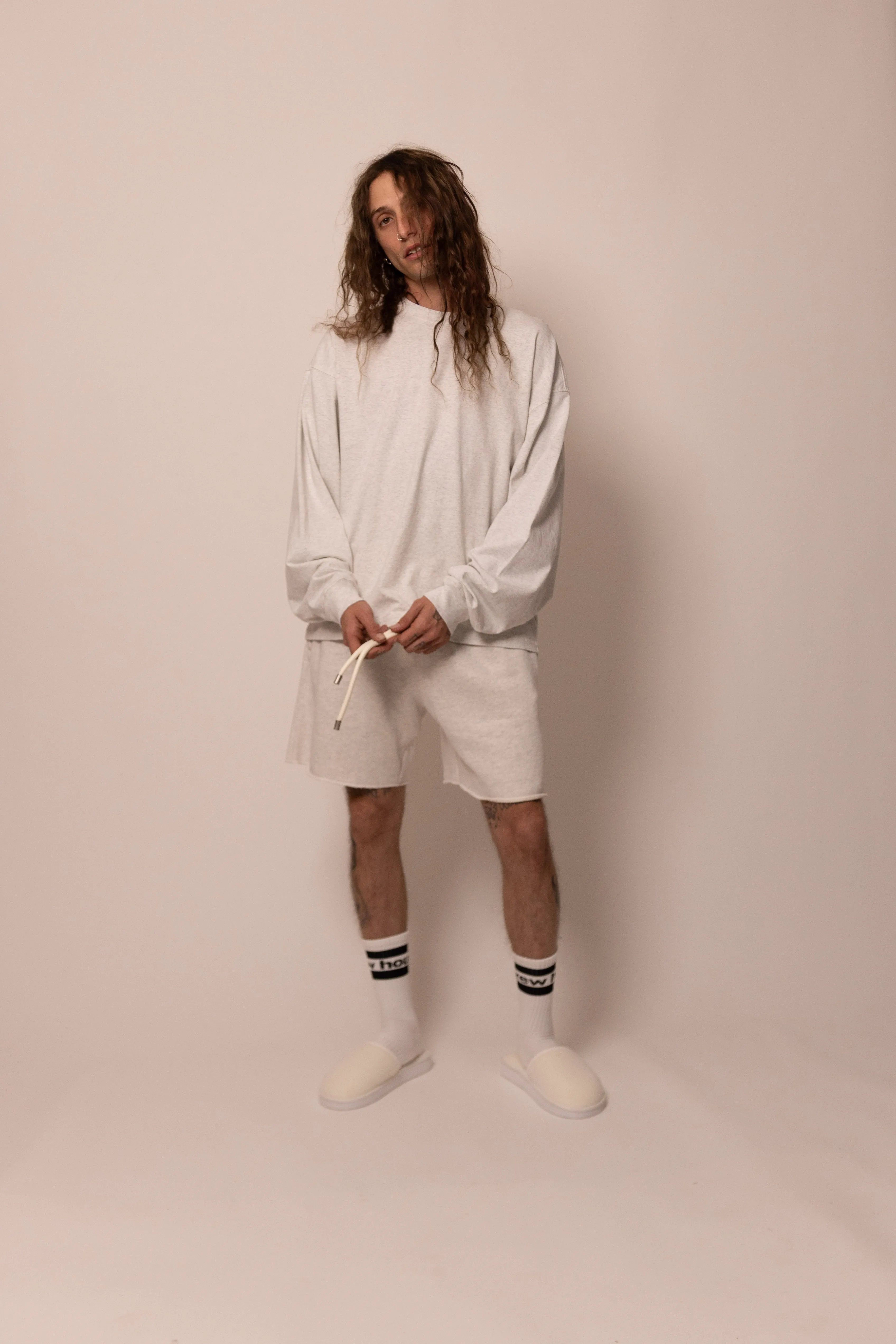 heavyweight long sleeve - dove sold by DREW product image thumbnail 2