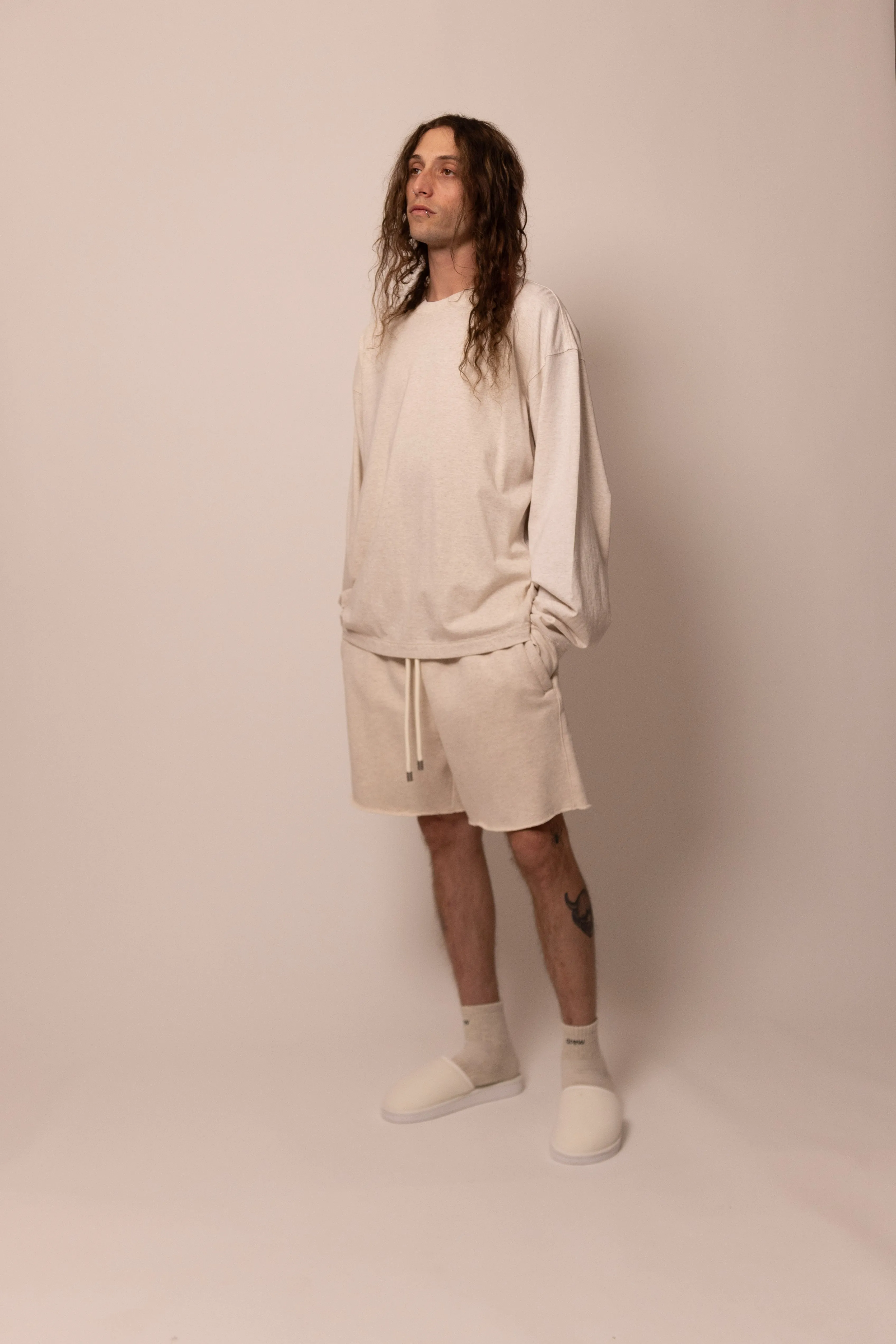 heavyweight long sleeve - sandstone sold by DREW product image thumbnail 5