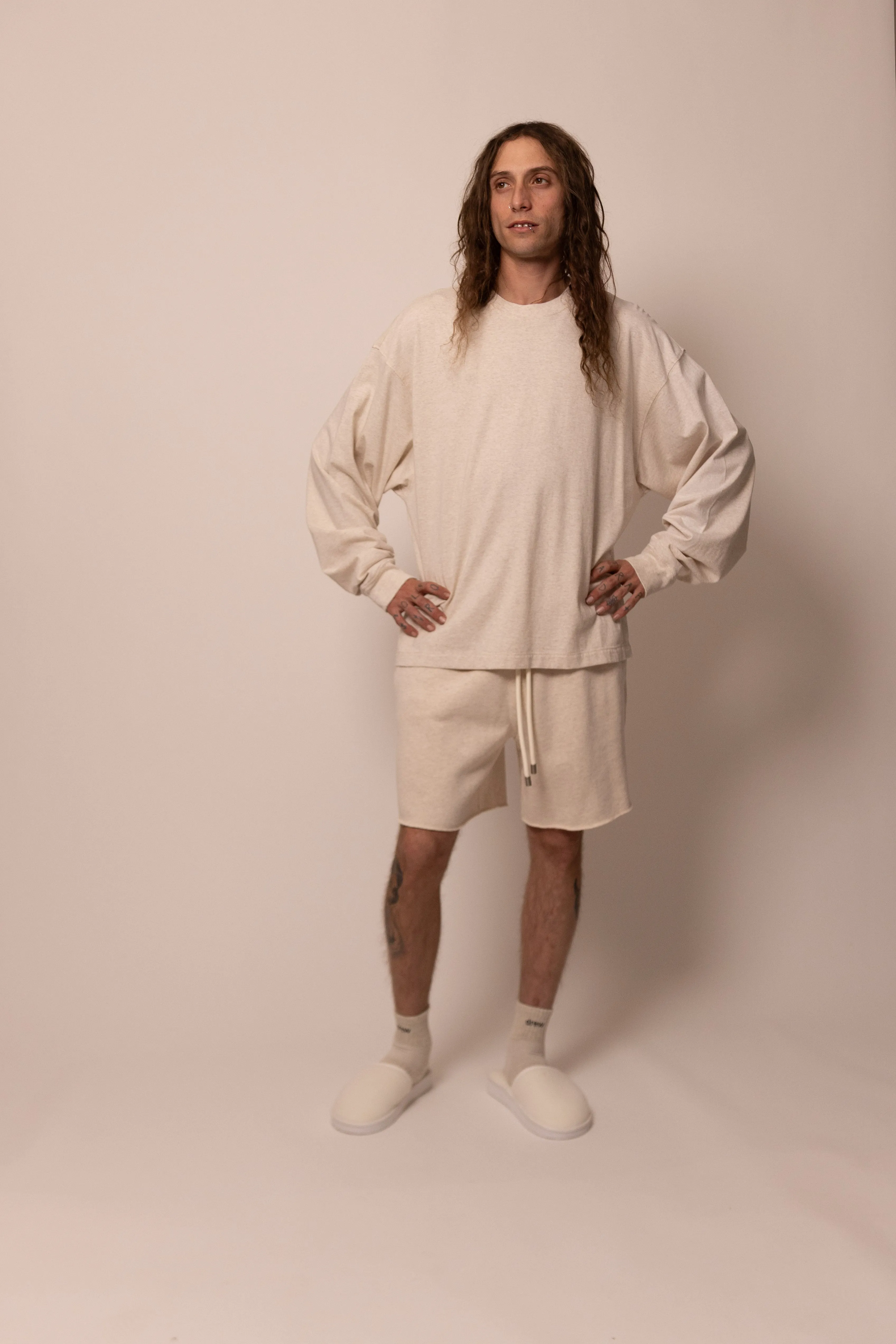 heavyweight long sleeve - sandstone sold by DREW product image thumbnail 3