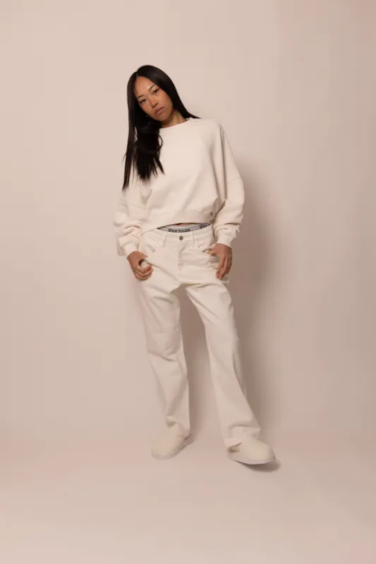 foundation crewneck - cloud sold by DREW