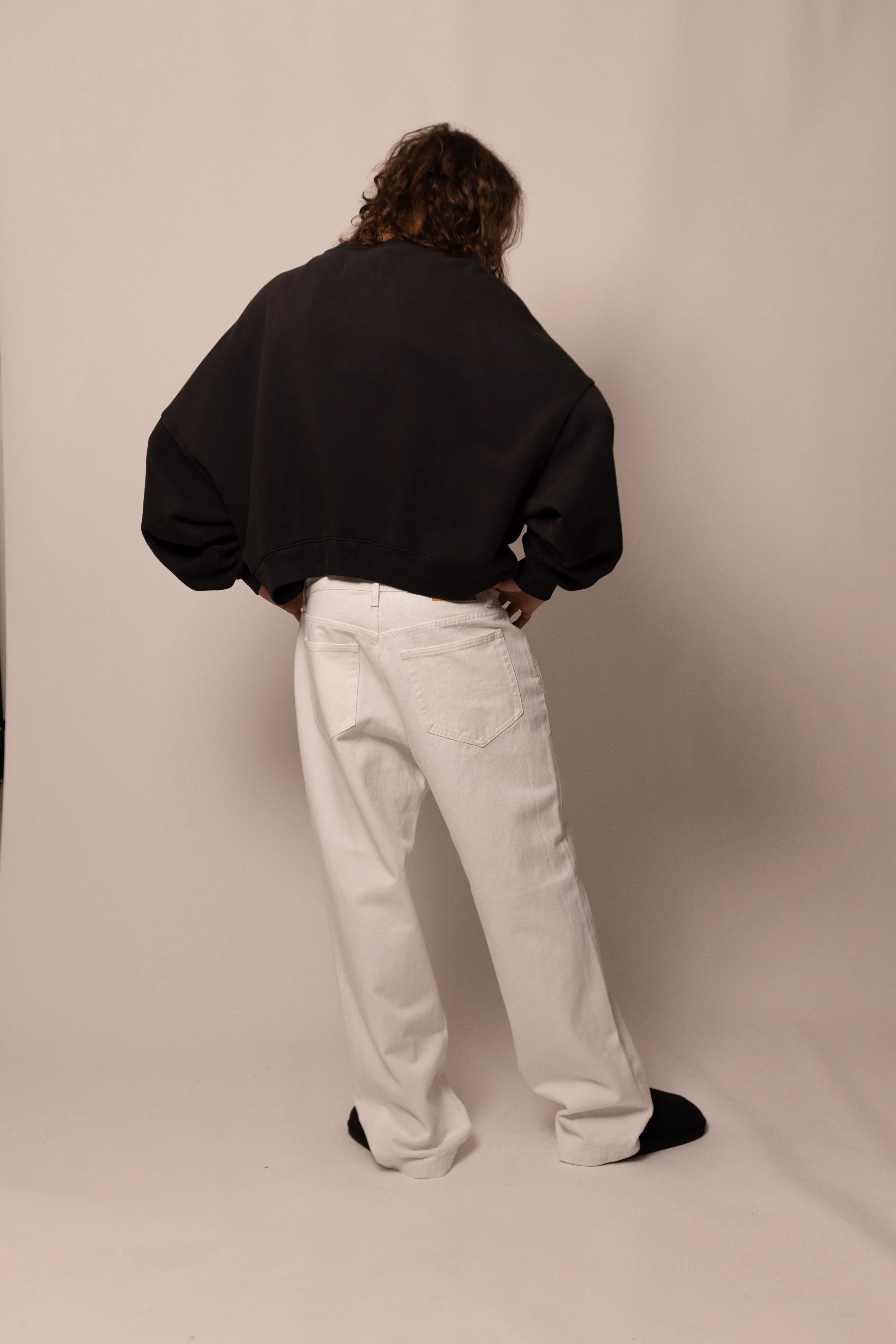 foundation crewneck - moonlight sold by DREW product image thumbnail 4