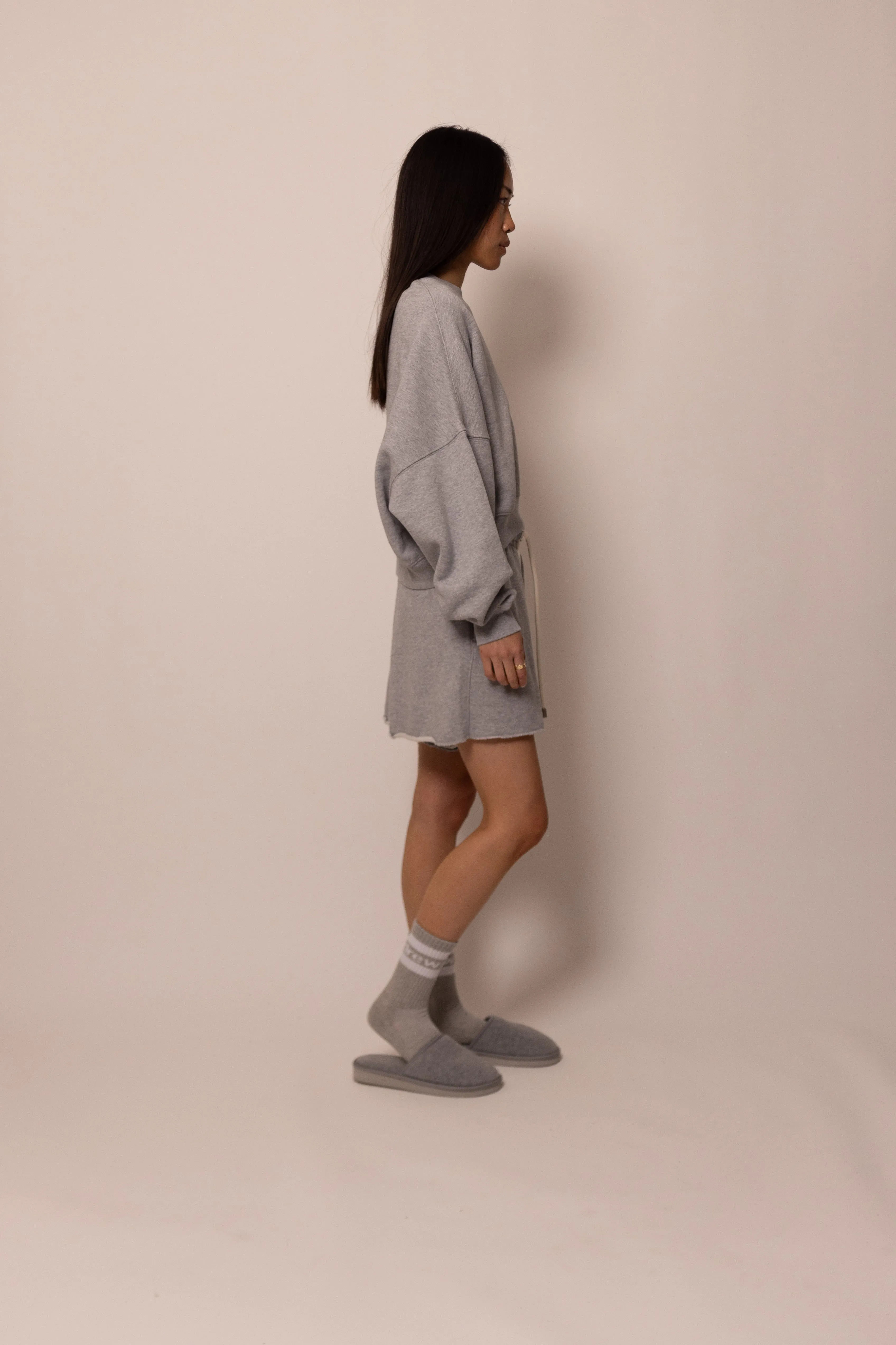 foundation crewneck - heather grey sold by DREW product image thumbnail 2