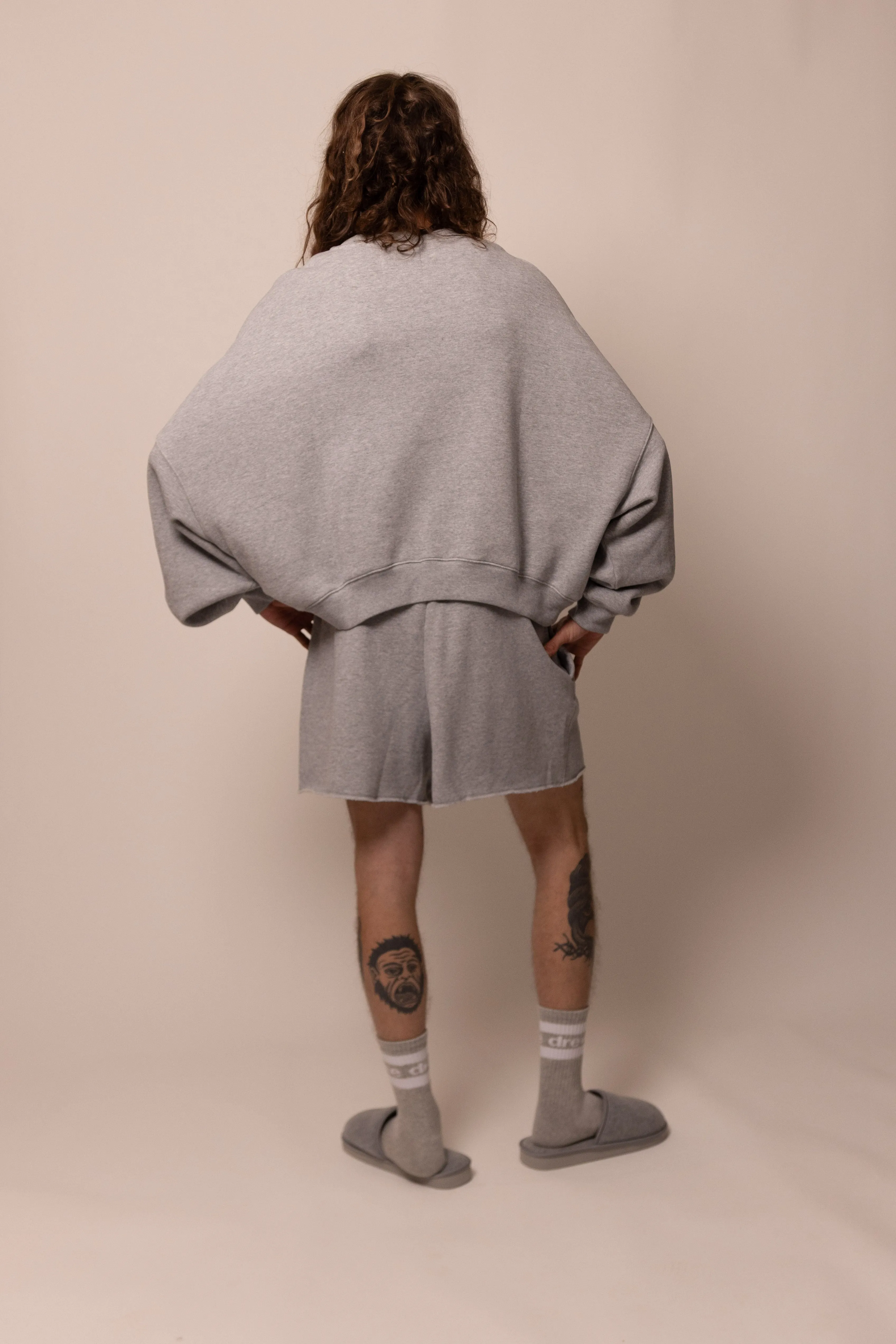 foundation crewneck - heather grey sold by DREW product image thumbnail 5