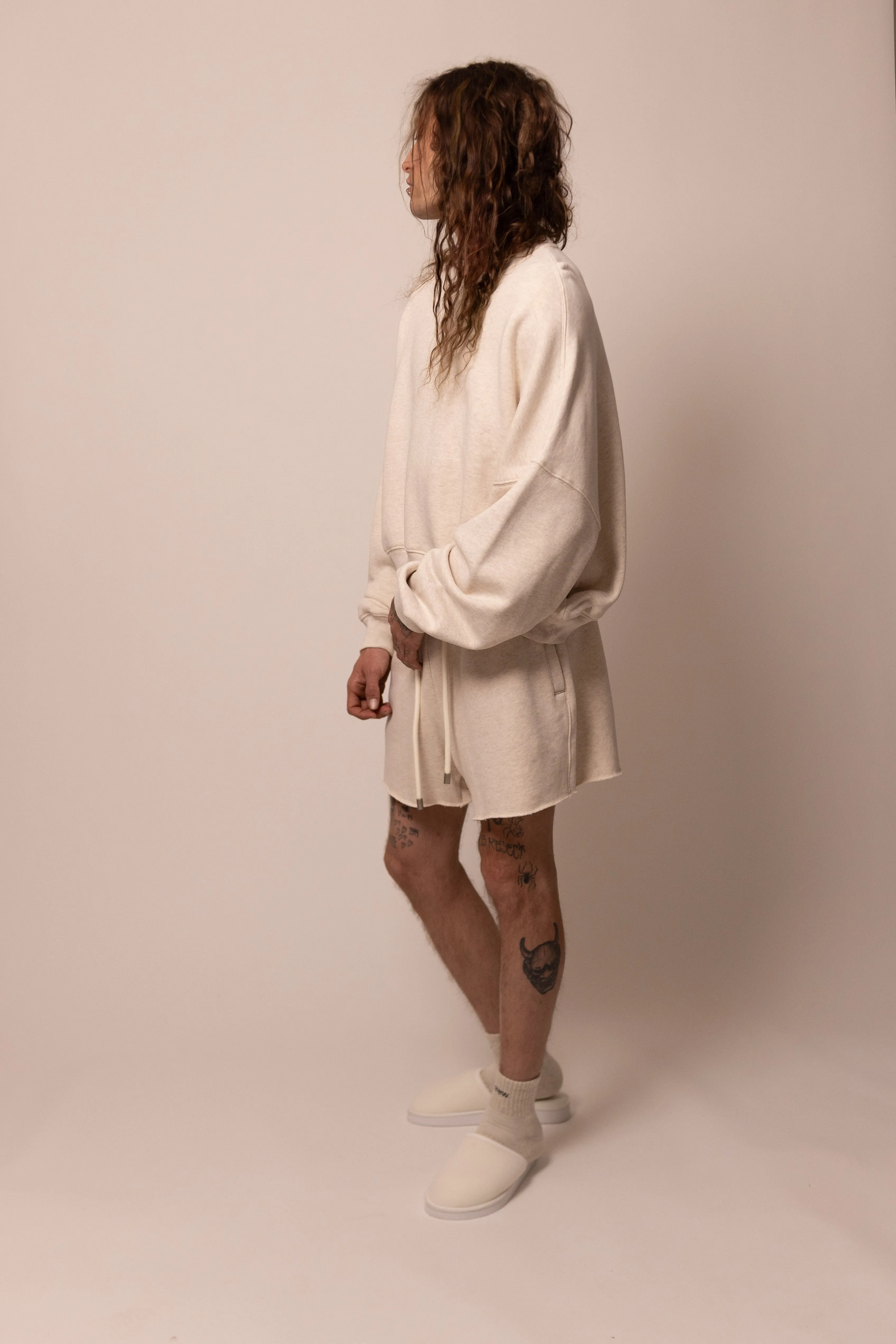 foundation crewneck - sandstone sold by DREW product image thumbnail 4