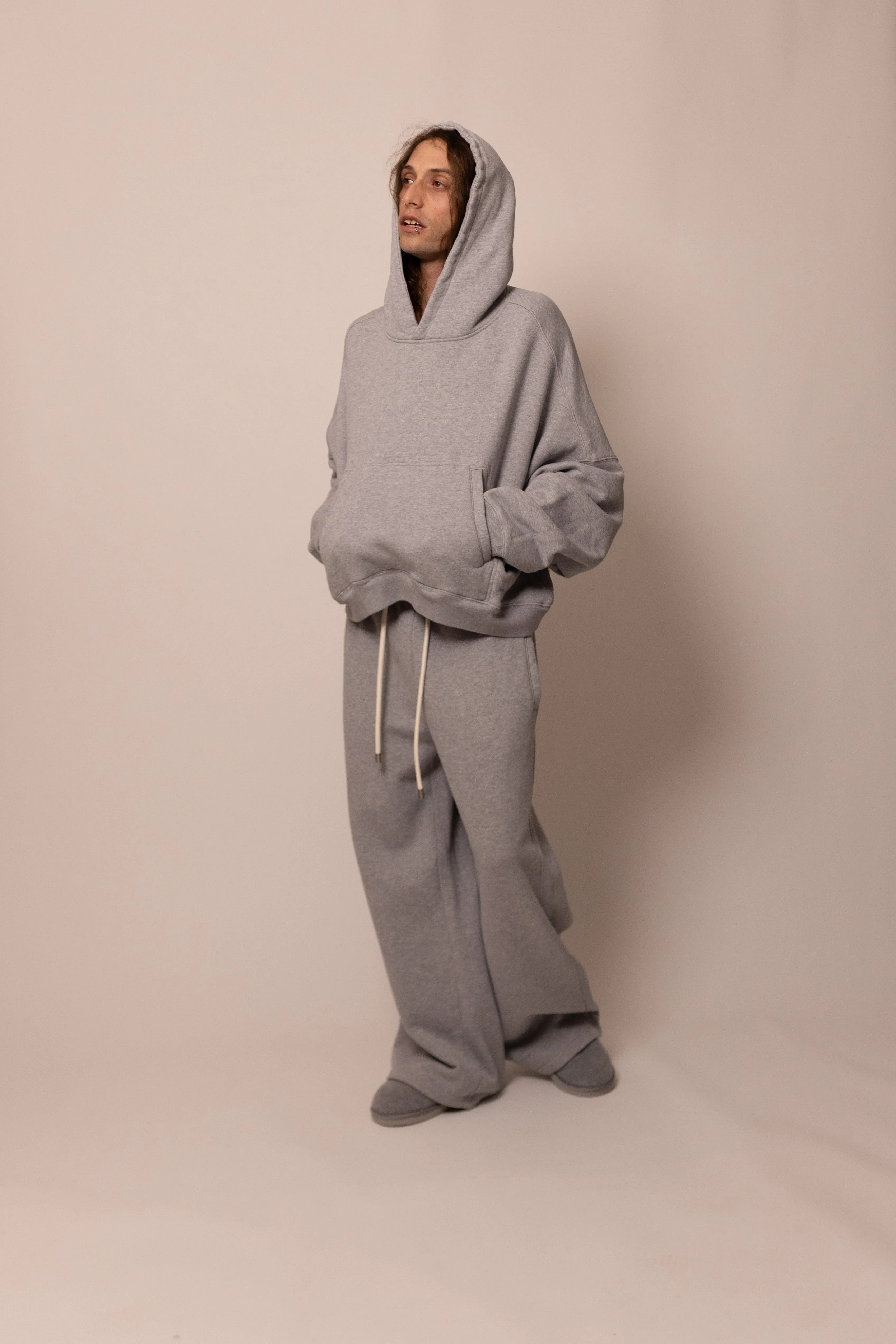 foundation hoodie - heather grey sold by DREW product image thumbnail 5