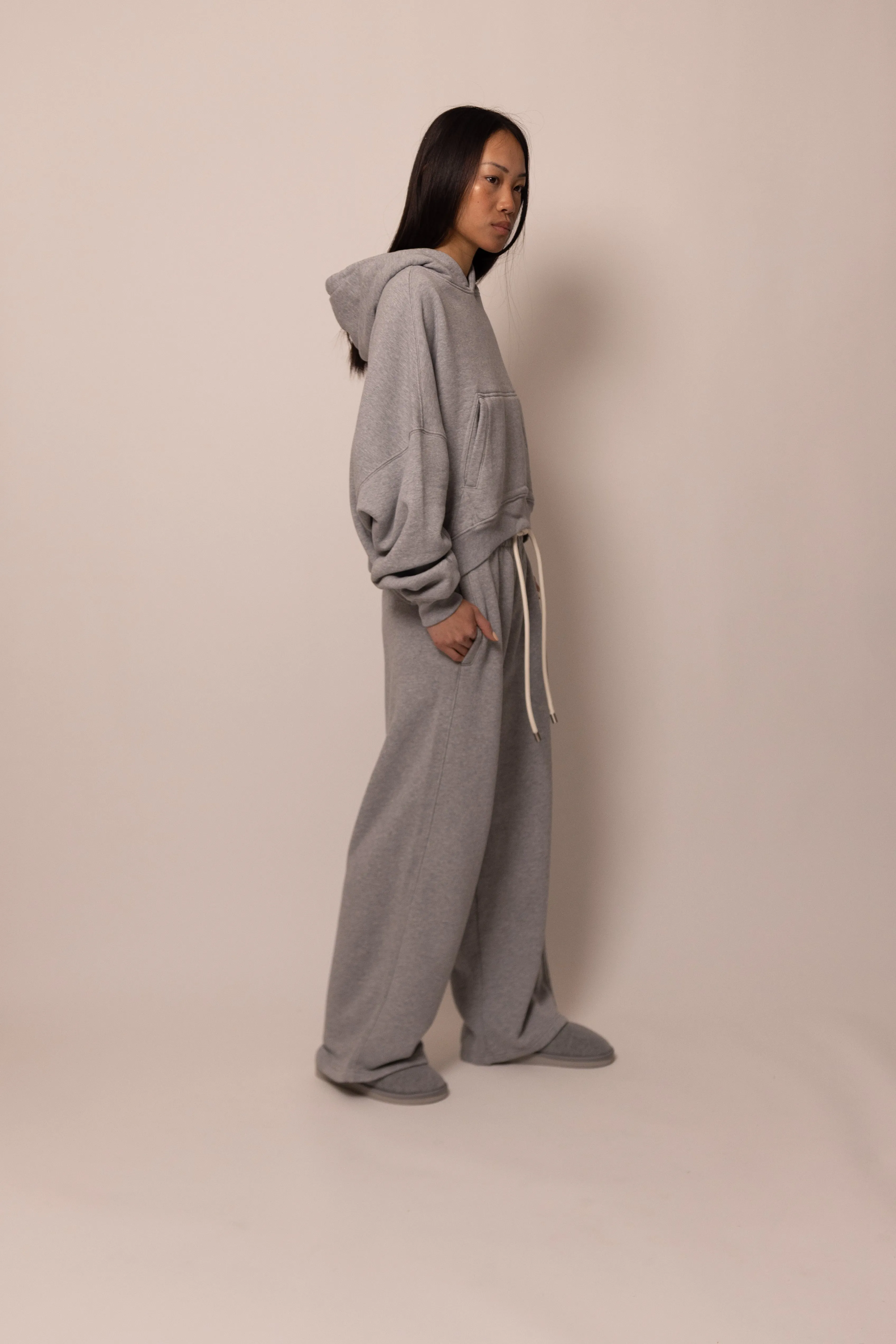 foundation hoodie - heather grey sold by DREW product image thumbnail 2