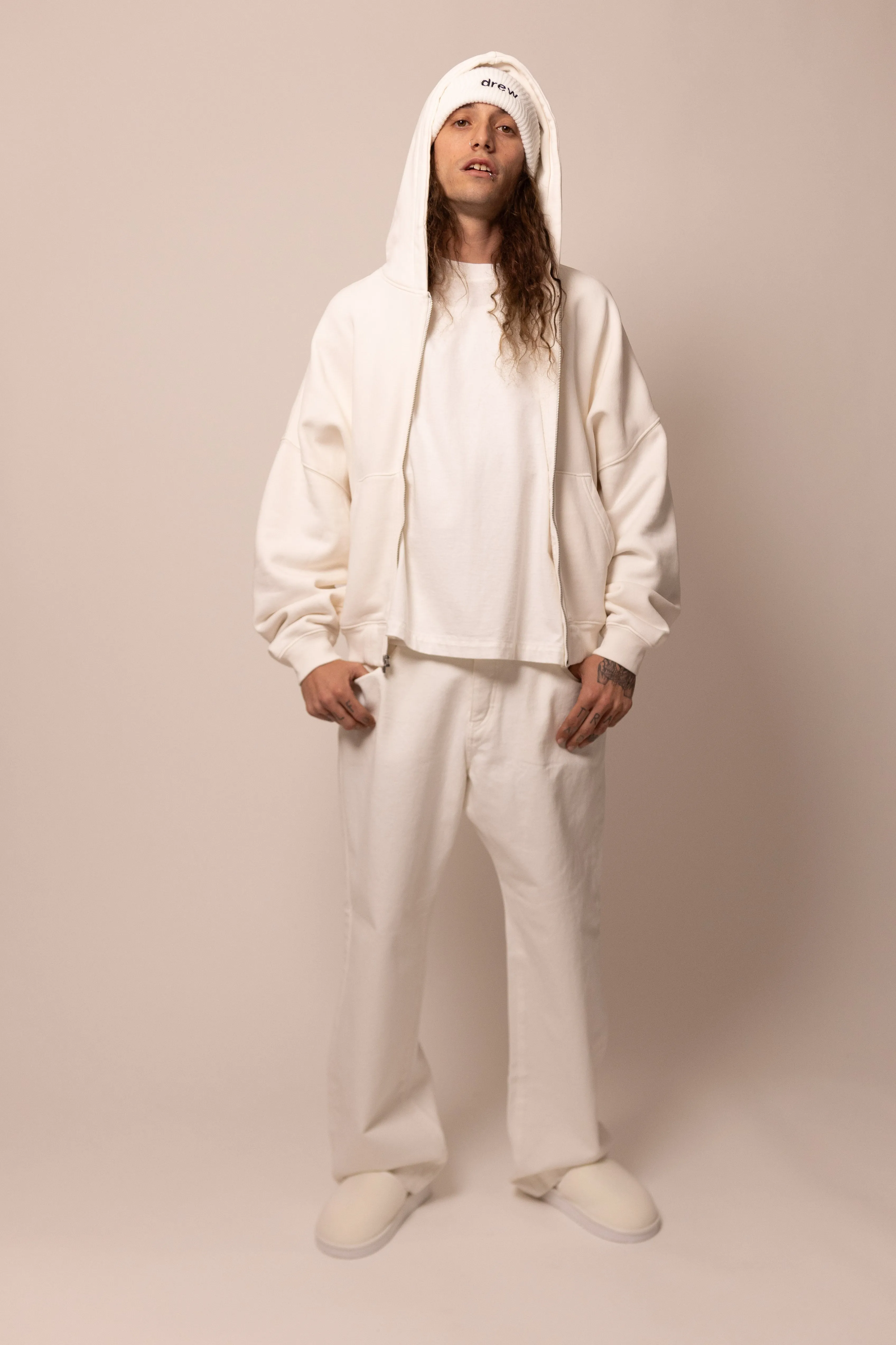 foundation zipup hoodie - cloud sold by DREW