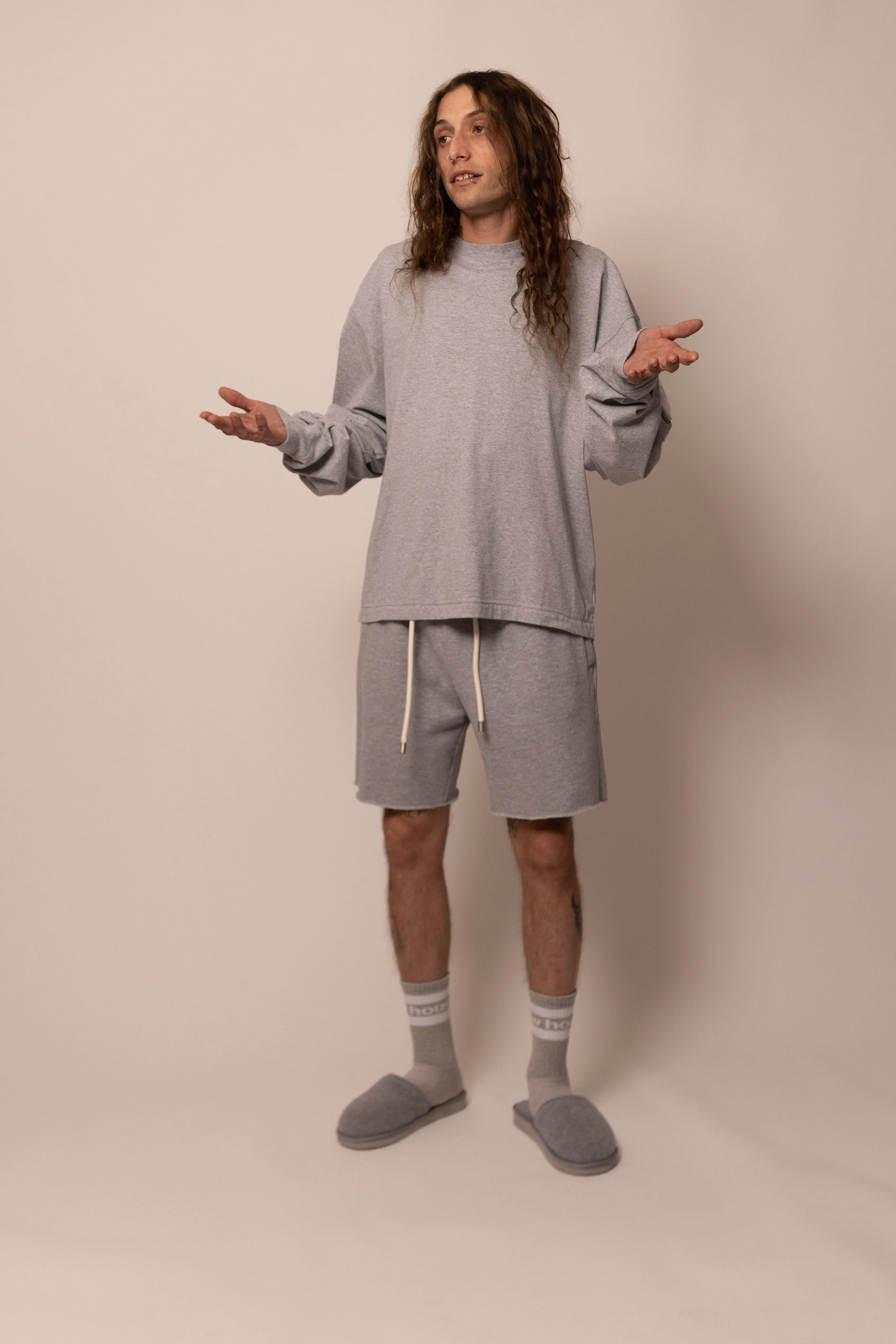 sweatshort - heather grey sold by DREW product image thumbnail 5