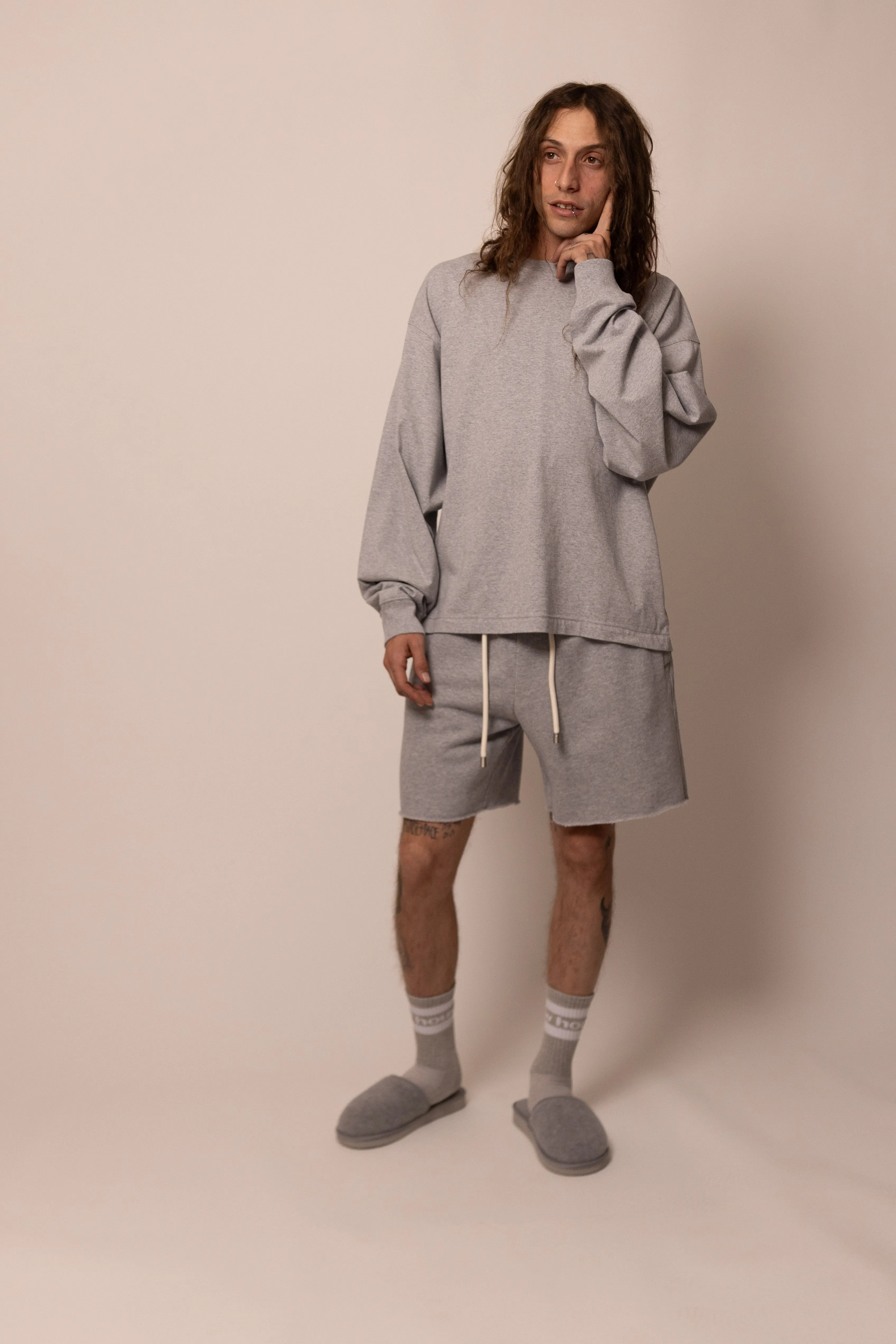 sweatshort - heather grey sold by DREW product image thumbnail 3