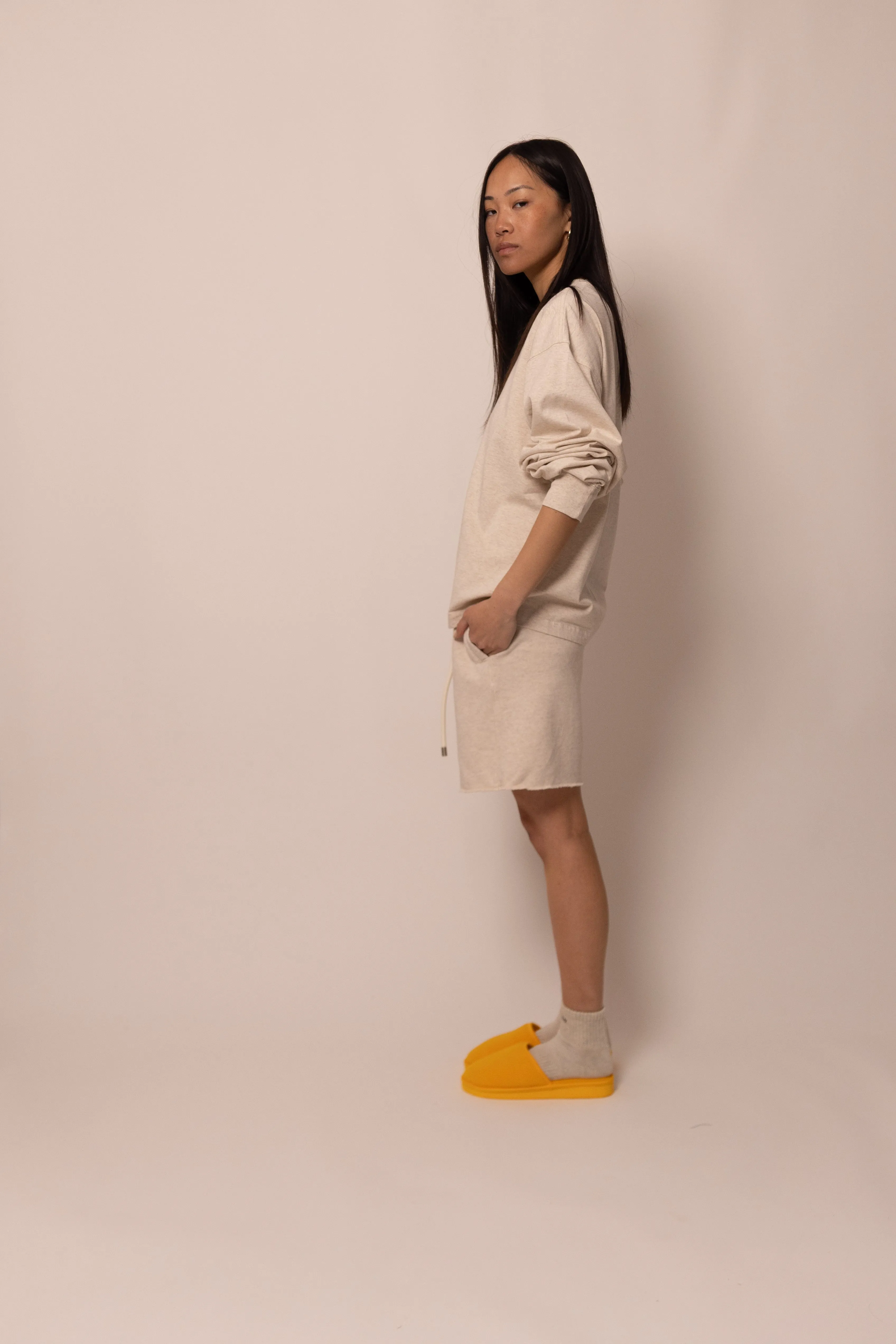 sweatshort - sandstone sold by DREW product image thumbnail 3