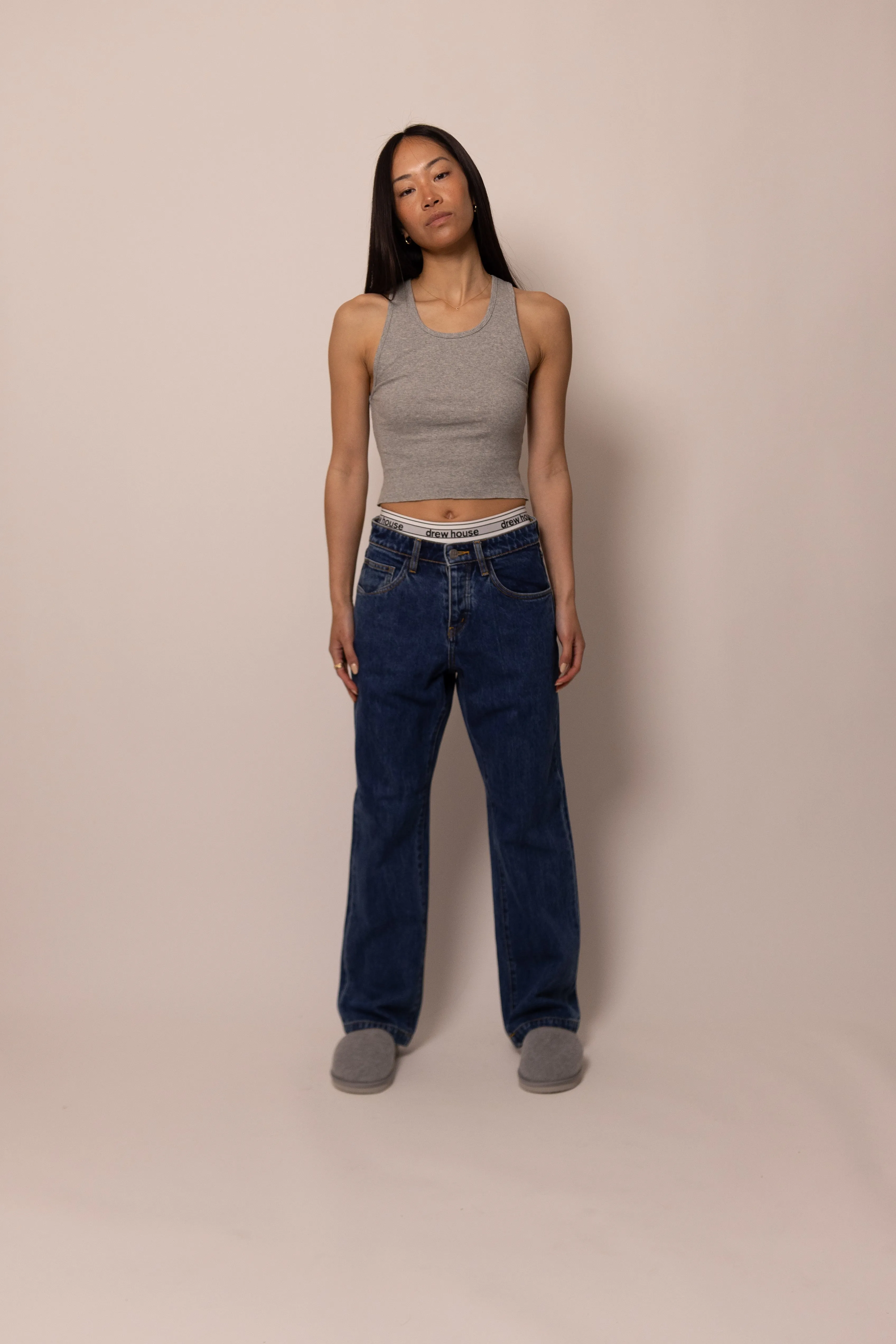 straight leg jean - stone wash sold by DREW product image thumbnail 5