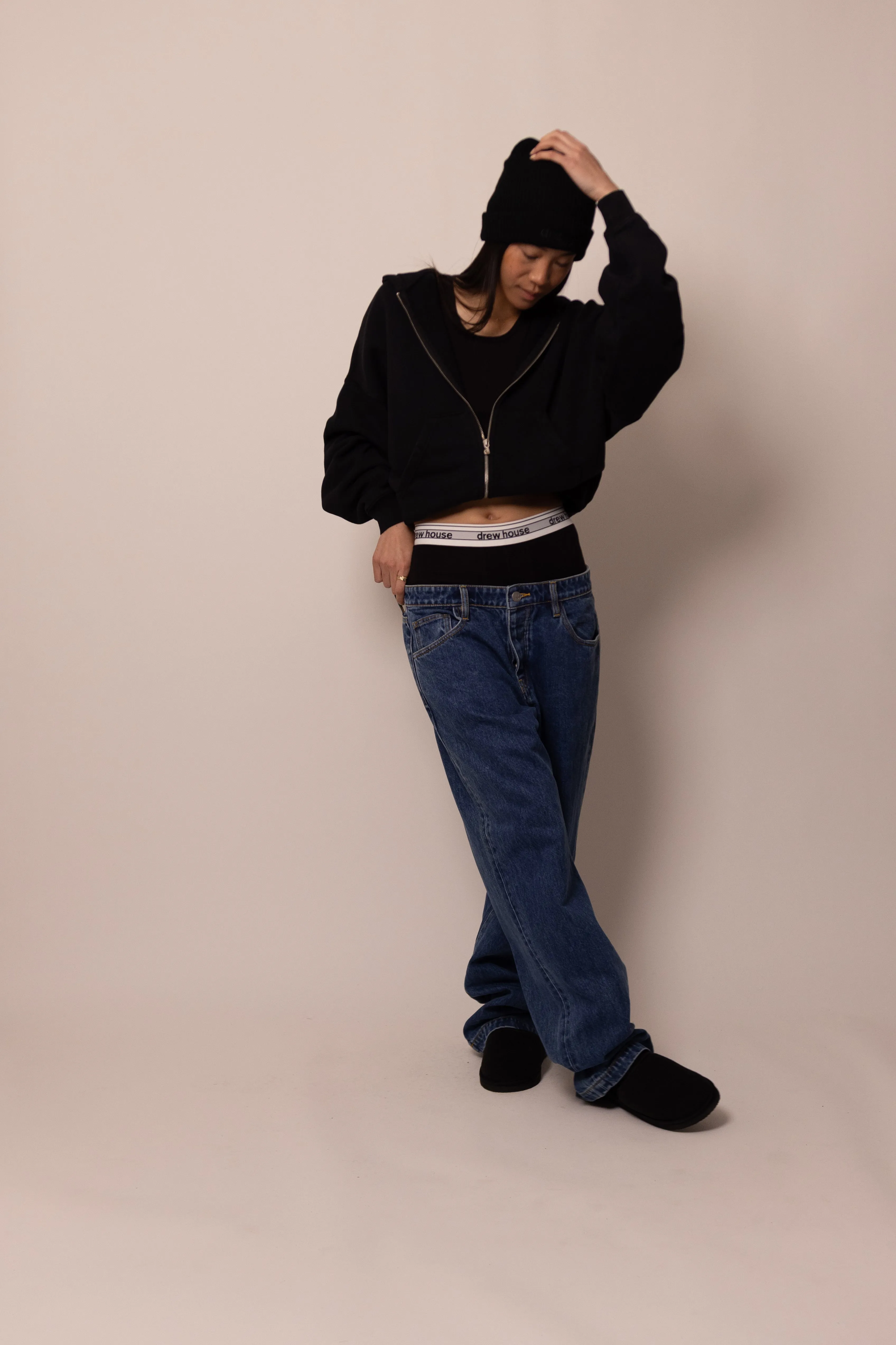 straight leg jean - stone wash sold by DREW product image thumbnail 4