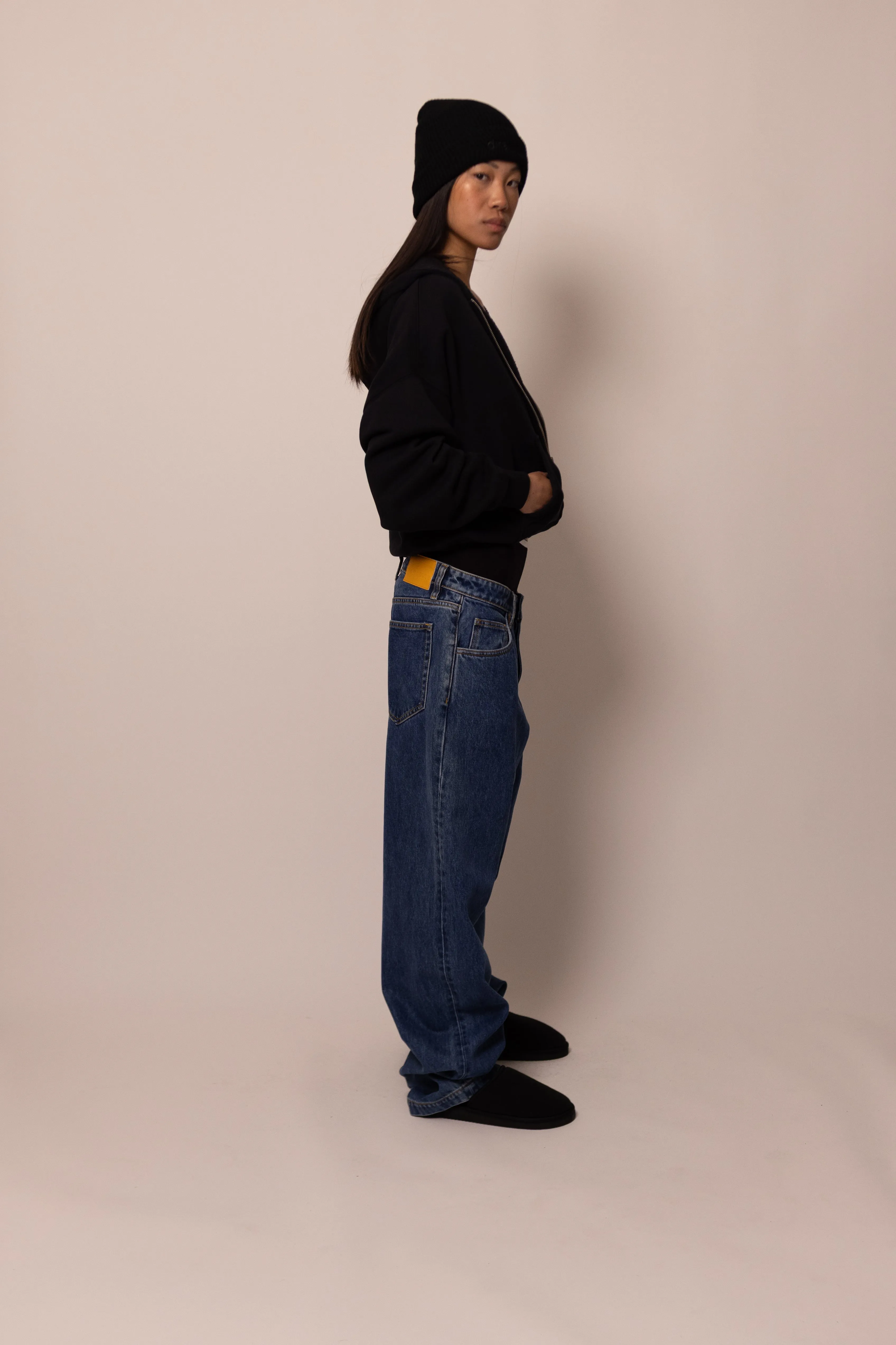 straight leg jean - stone wash sold by DREW product image thumbnail 2