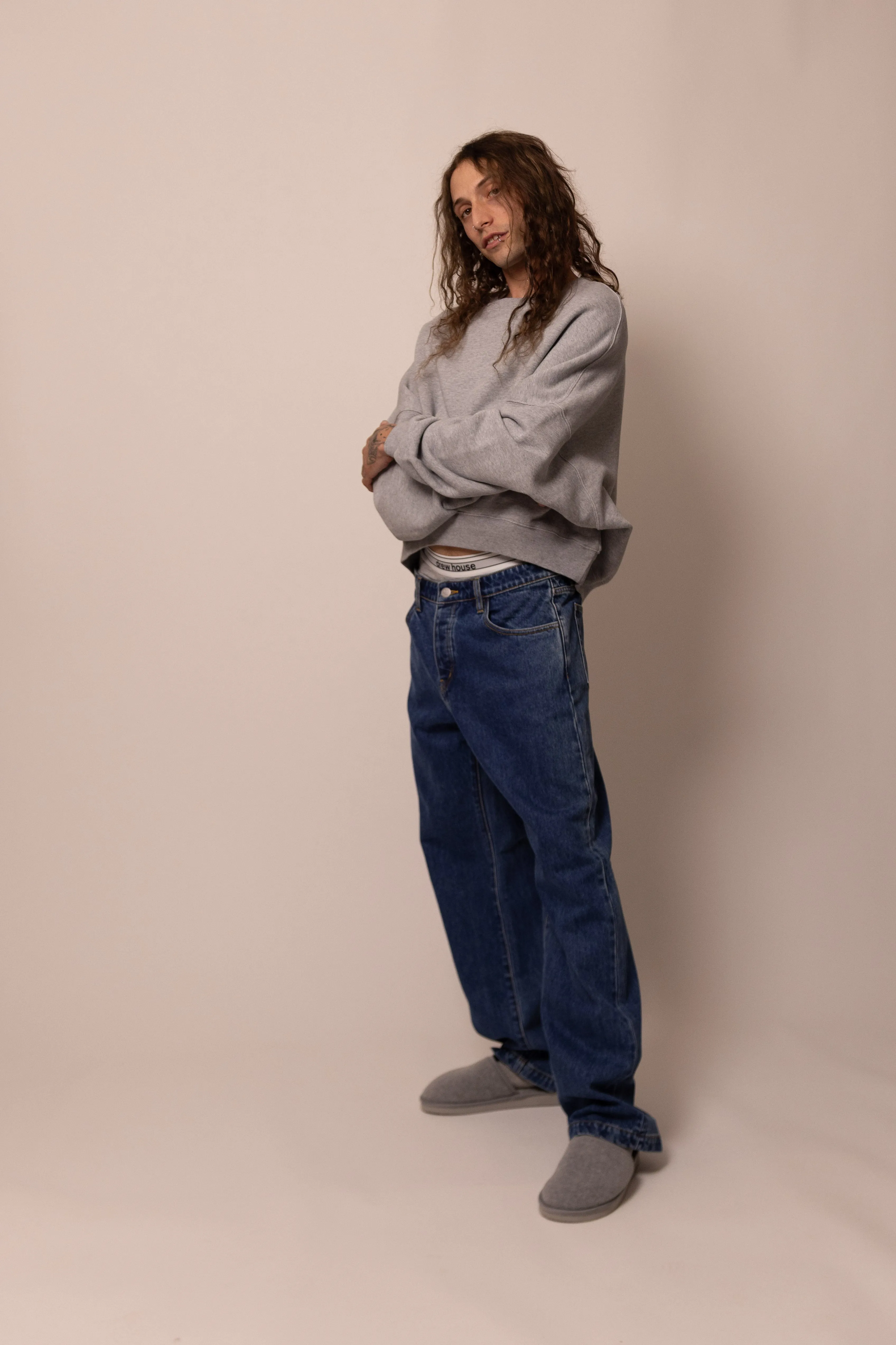 straight leg jean - stone wash sold by DREW product image thumbnail 3