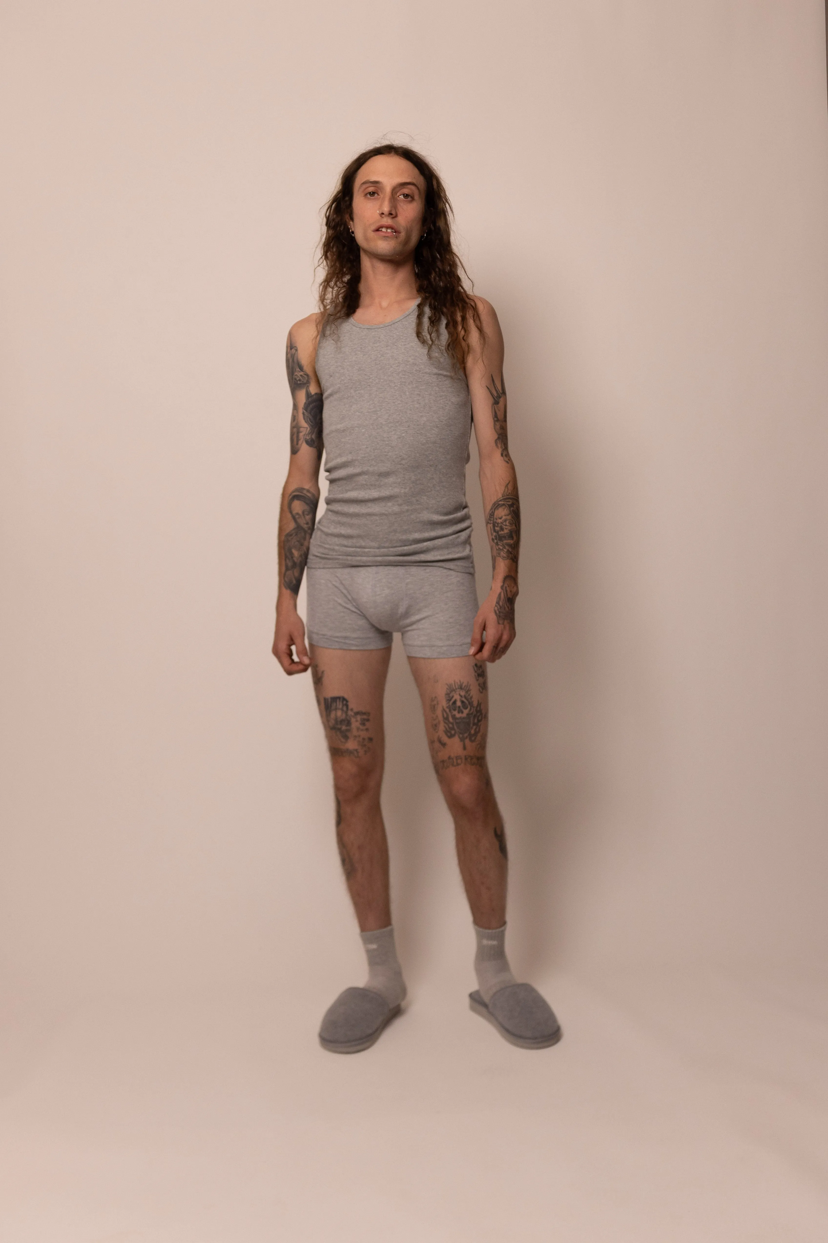 foundation tank - heather grey sold by DREW product image thumbnail 5