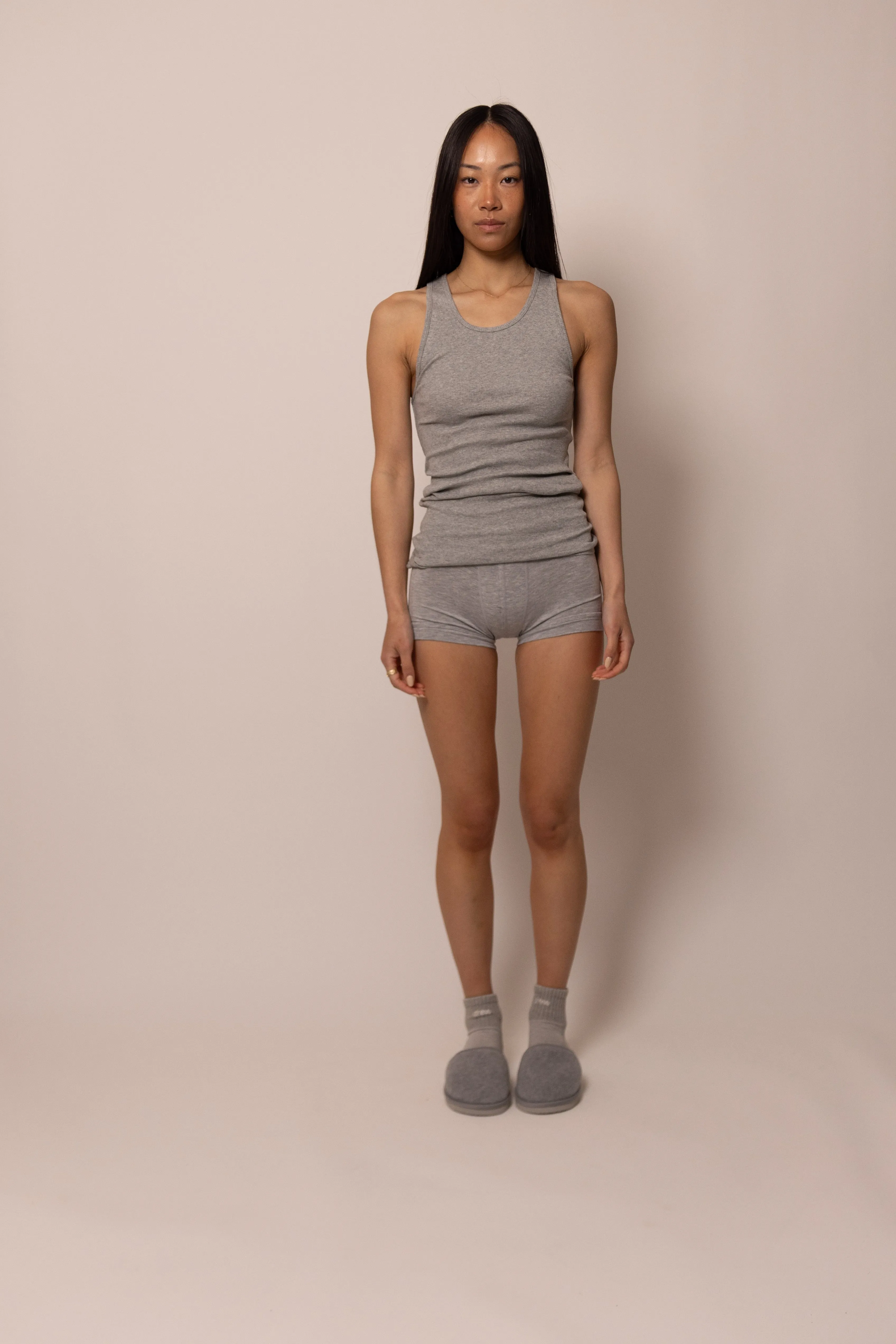 foundation tank - heather grey sold by DREW product image thumbnail 2